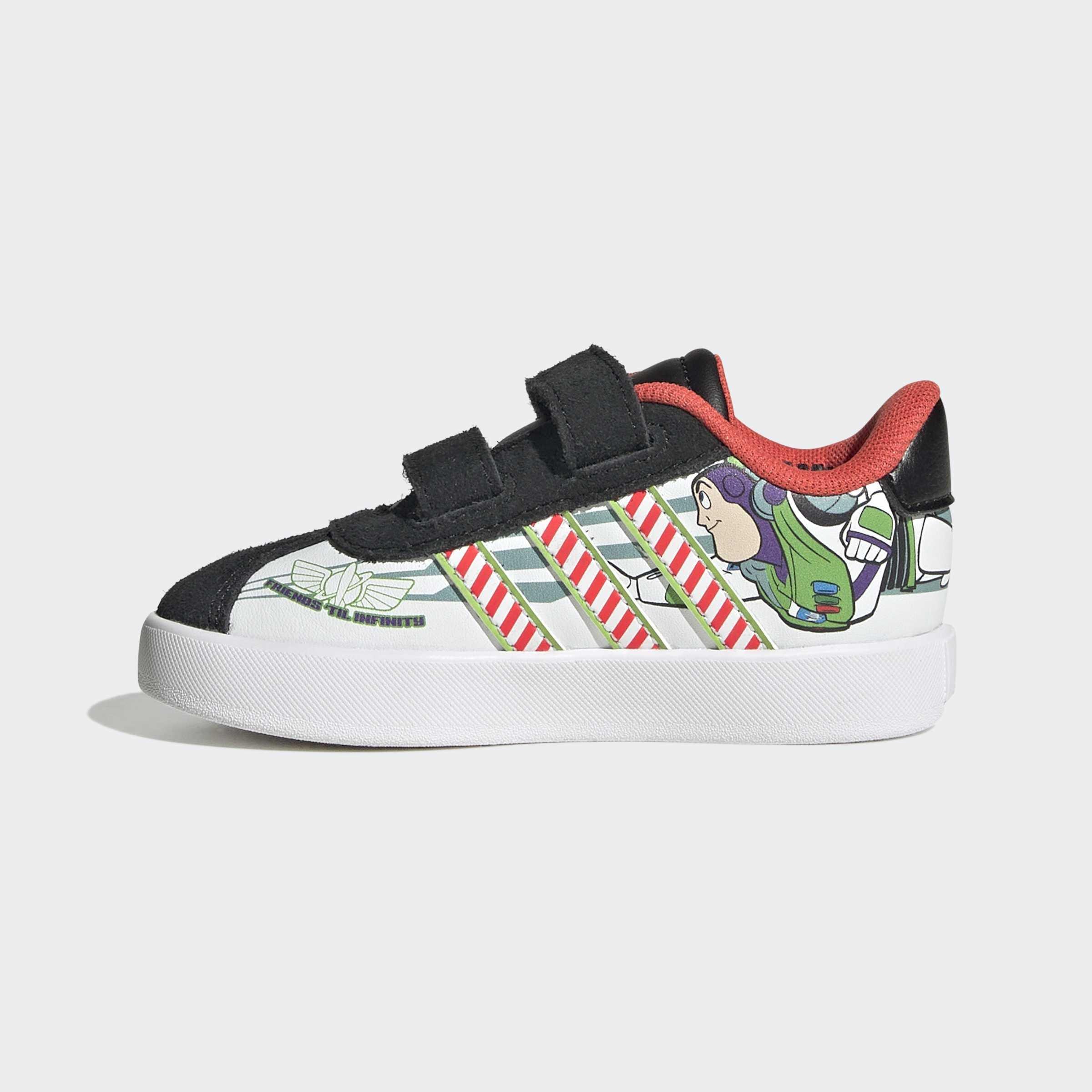 Kids Unisex adidas Pixar Toy Story VL Court 3.0 Shoes Infants, White, A701_ONE, large image number 9