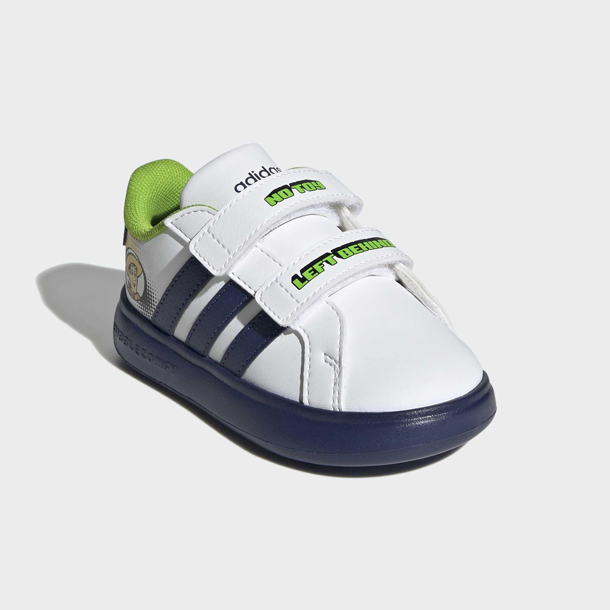 Kids Unisex adidas Pixar Toy Story Grand Court 3.0 Bubble Shoes Infants, White, A701_ONE, large image number 2
