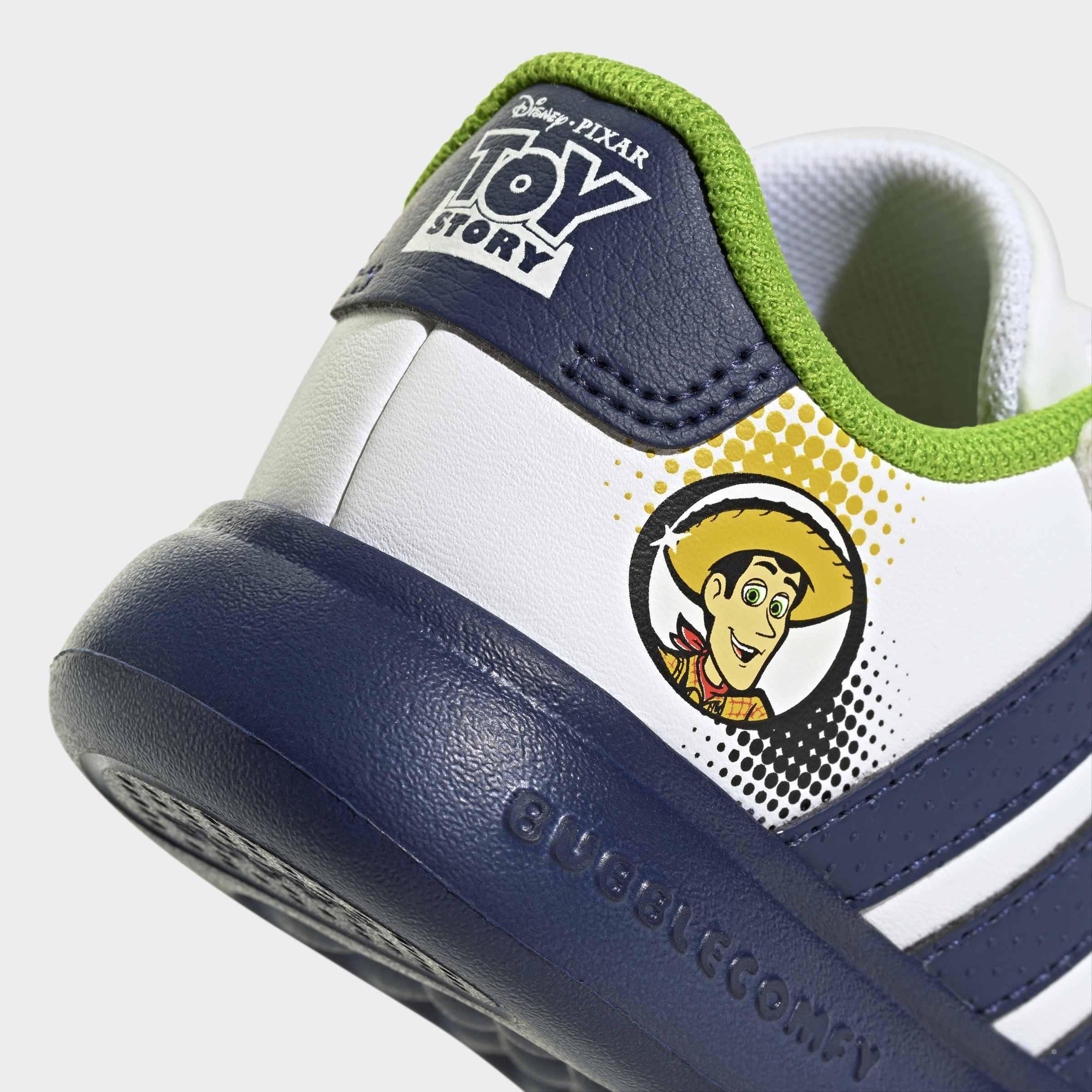 Kids Unisex adidas Pixar Toy Story Grand Court 3.0 Bubble Shoes Infants, White, A701_ONE, large image number 6