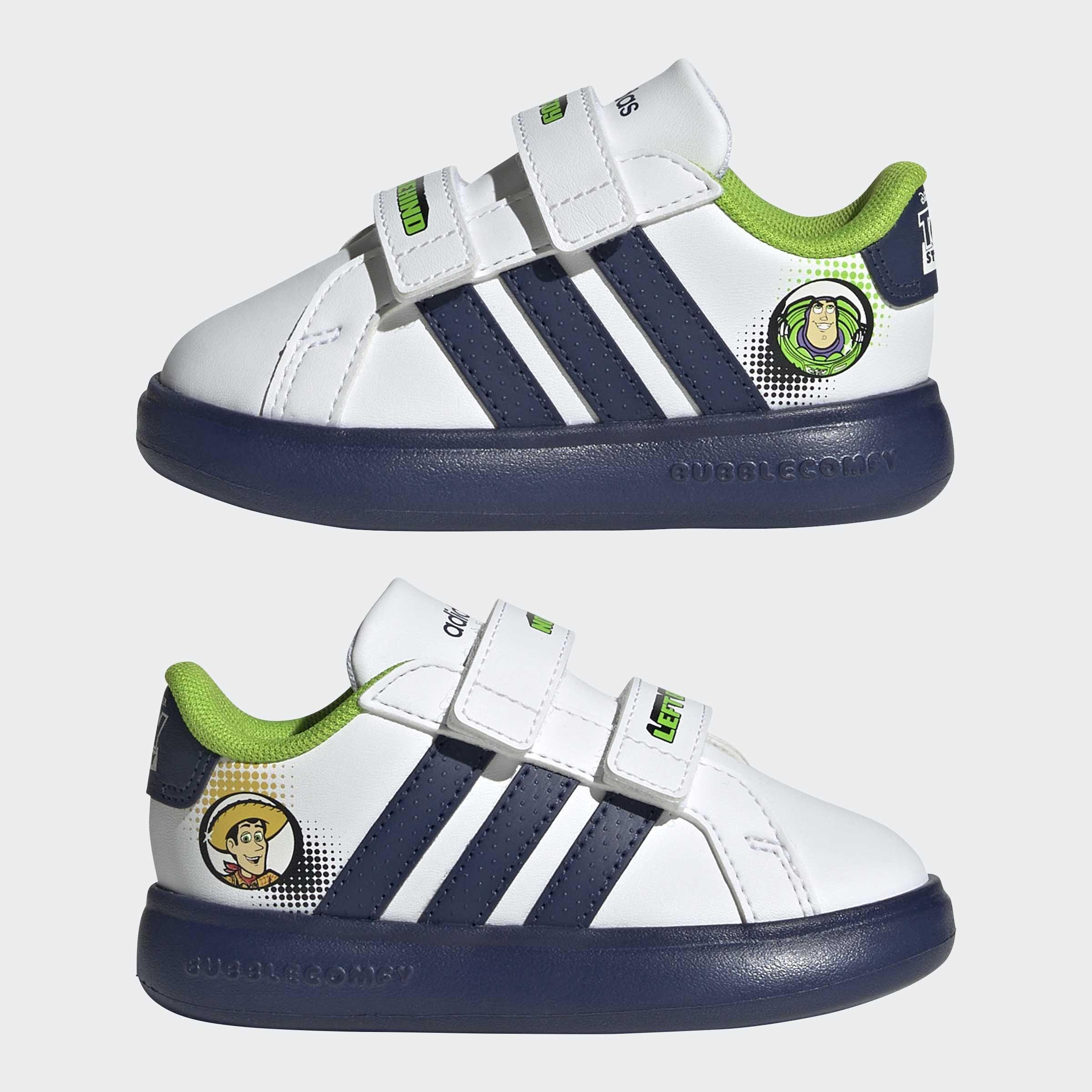 Kids Unisex adidas Pixar Toy Story Grand Court 3.0 Bubble Shoes Infants, White, A701_ONE, large image number 7