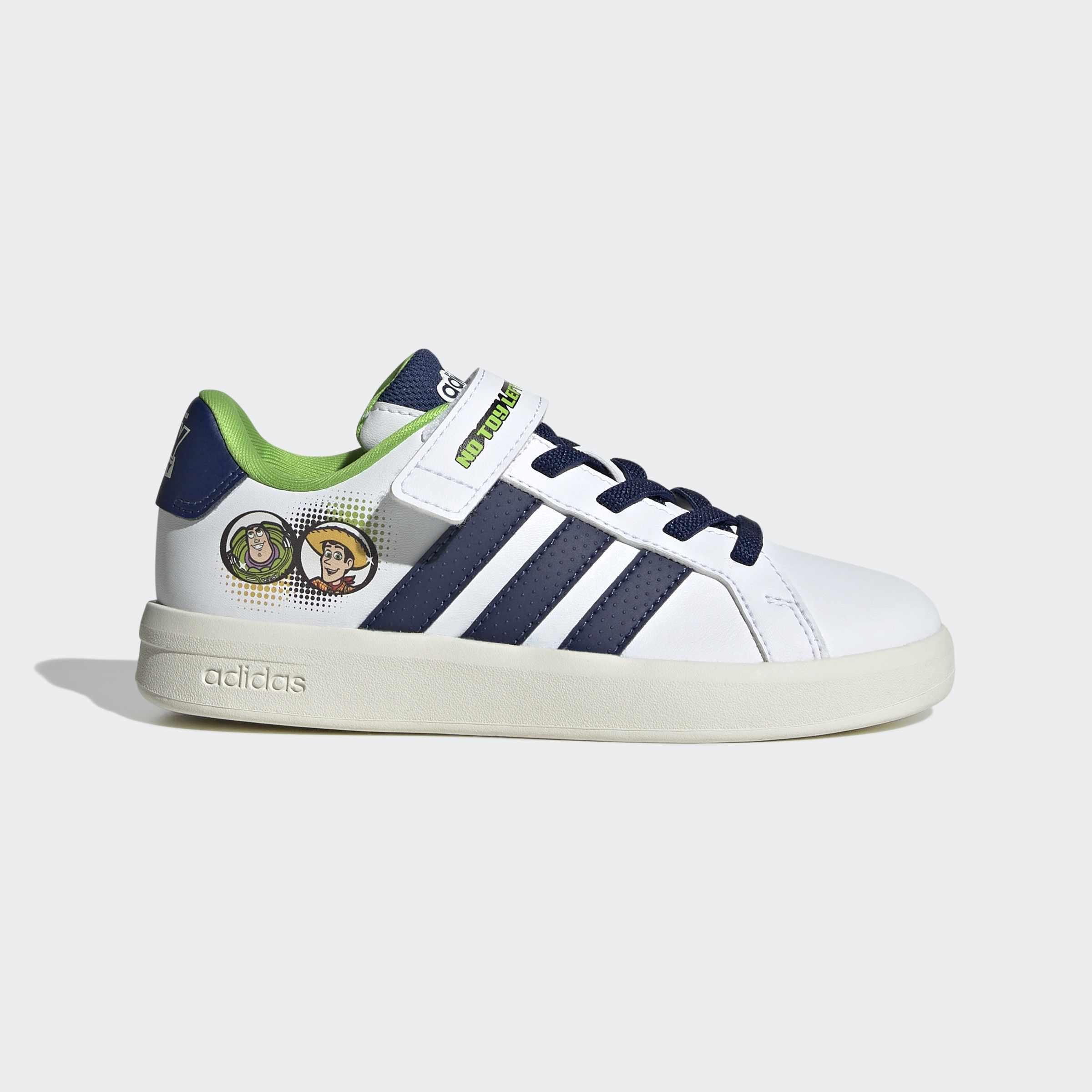 Kids Unisex adidas Pixar Toy Story Grand Court Shoes, White