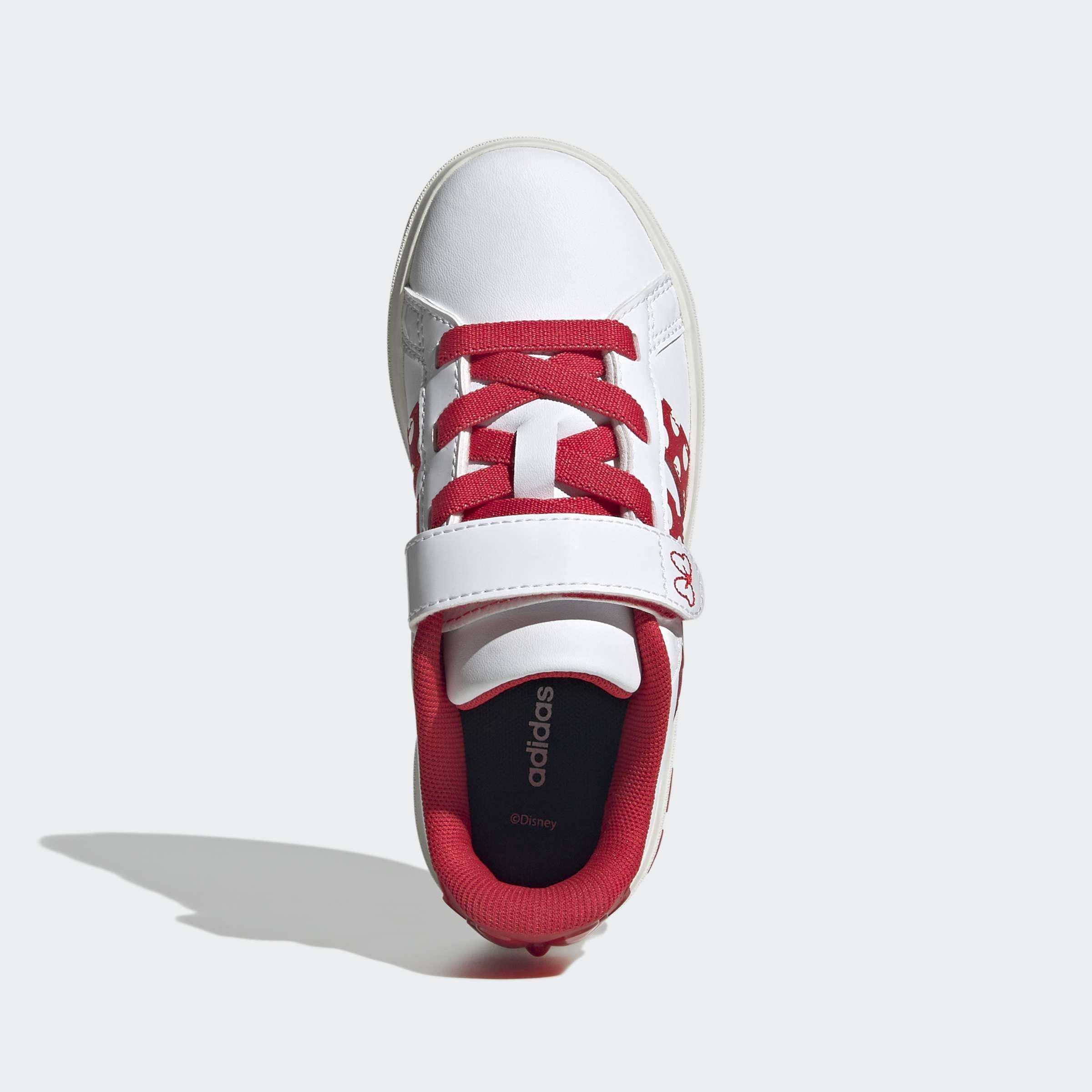 Kids Unisex adidas Disney Minnie Mouse Grand Court Shoes, White