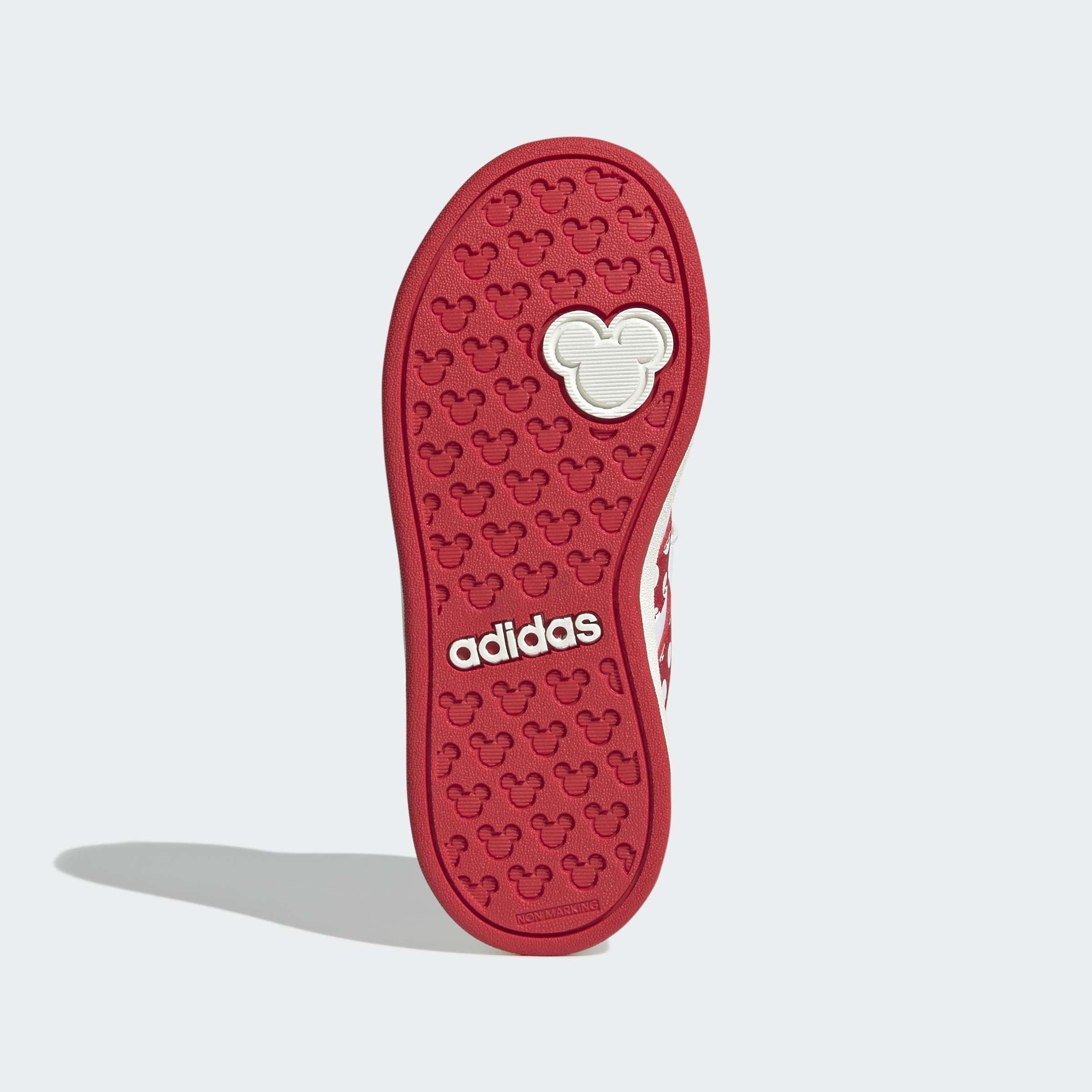 Kids Unisex adidas Disney Minnie Mouse Grand Court Shoes, White, A701_ONE, large image number 6