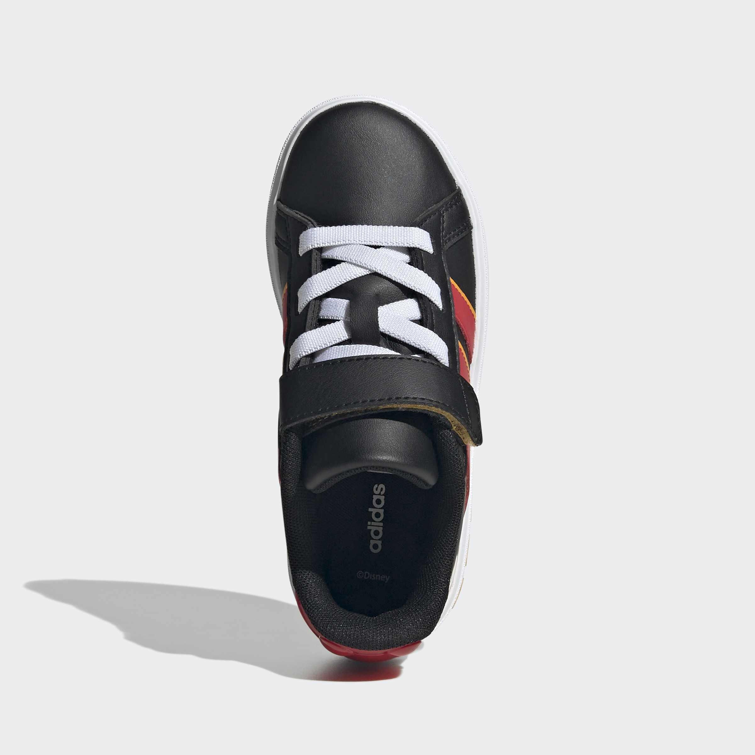 Kids Unisex adidas Disney Mickey Mouse Grand Court Shoes, Black