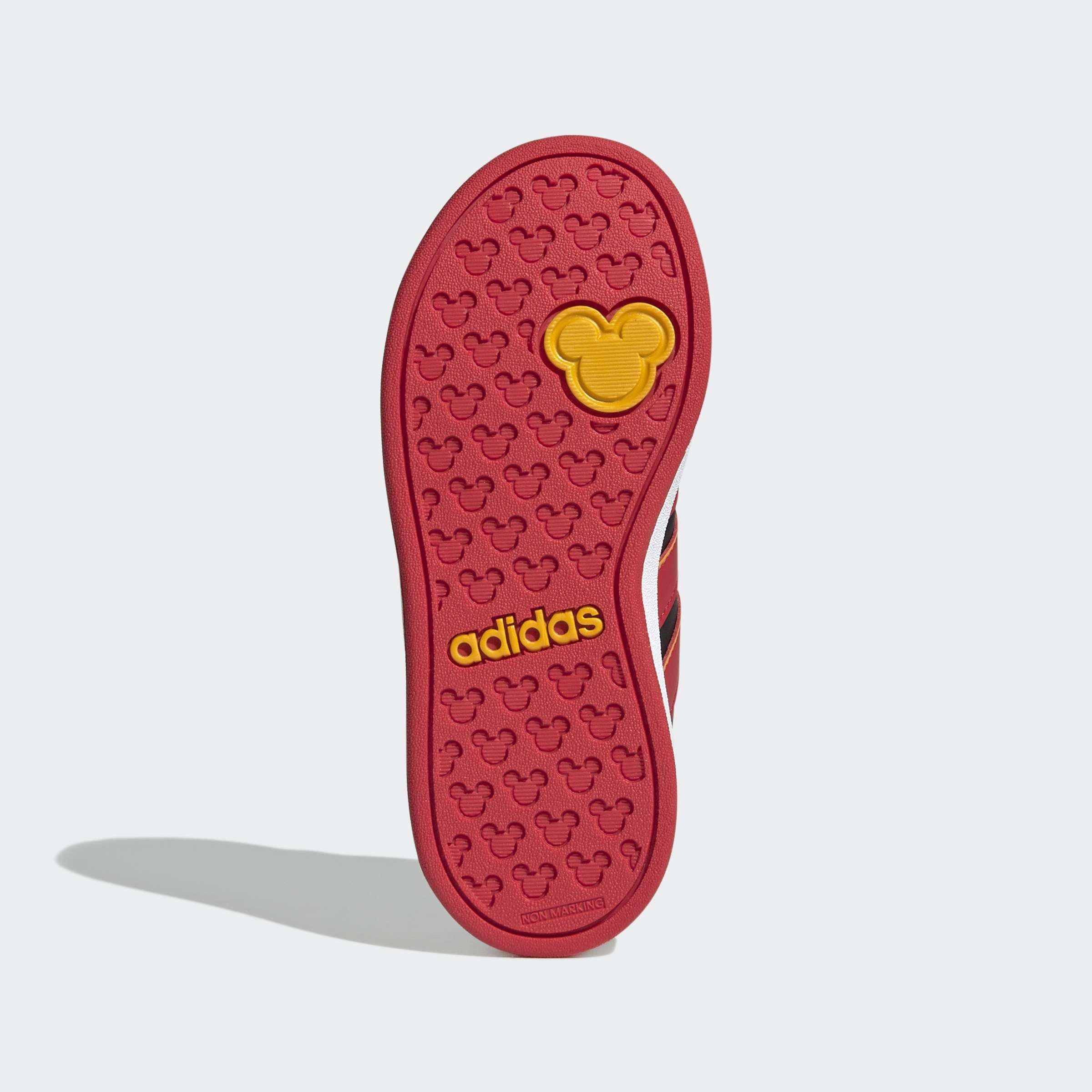Kids Unisex adidas Disney Mickey Mouse Grand Court Shoes, Black, A701_ONE, large image number 7