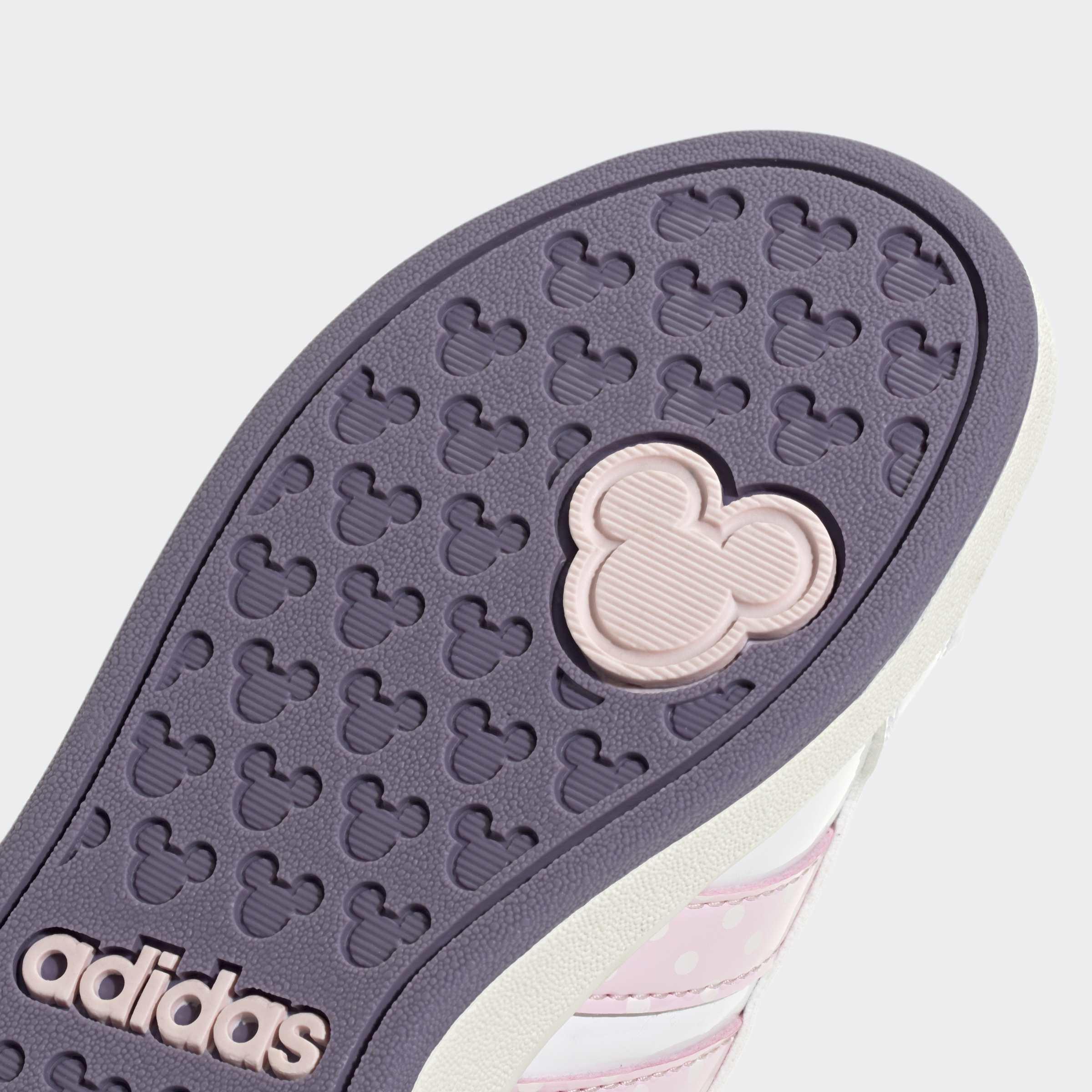 Kids Unisex adidas Disney Minnie Mouse Grand Court Shoes, White, A701_ONE, large image number 5