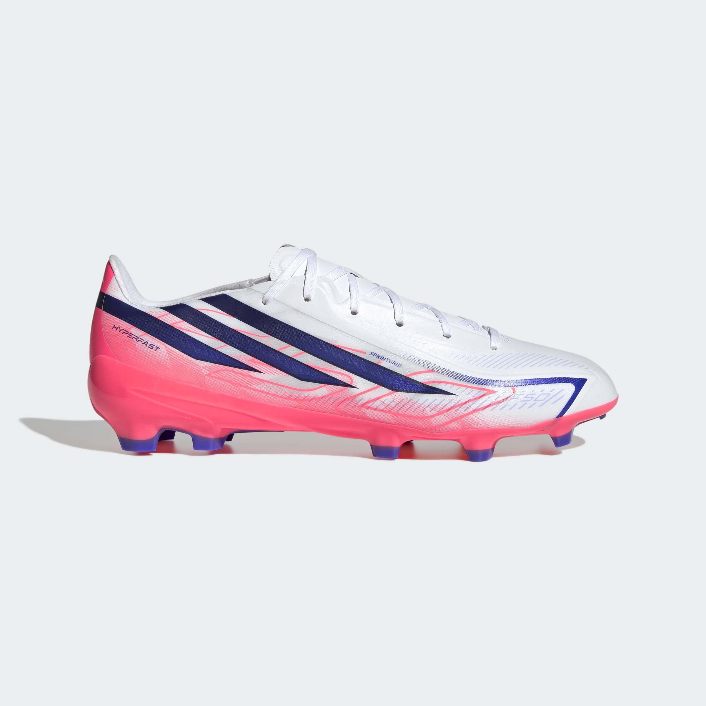 Unisex F50 Hyperfast League Firm Ground Football Boots, White