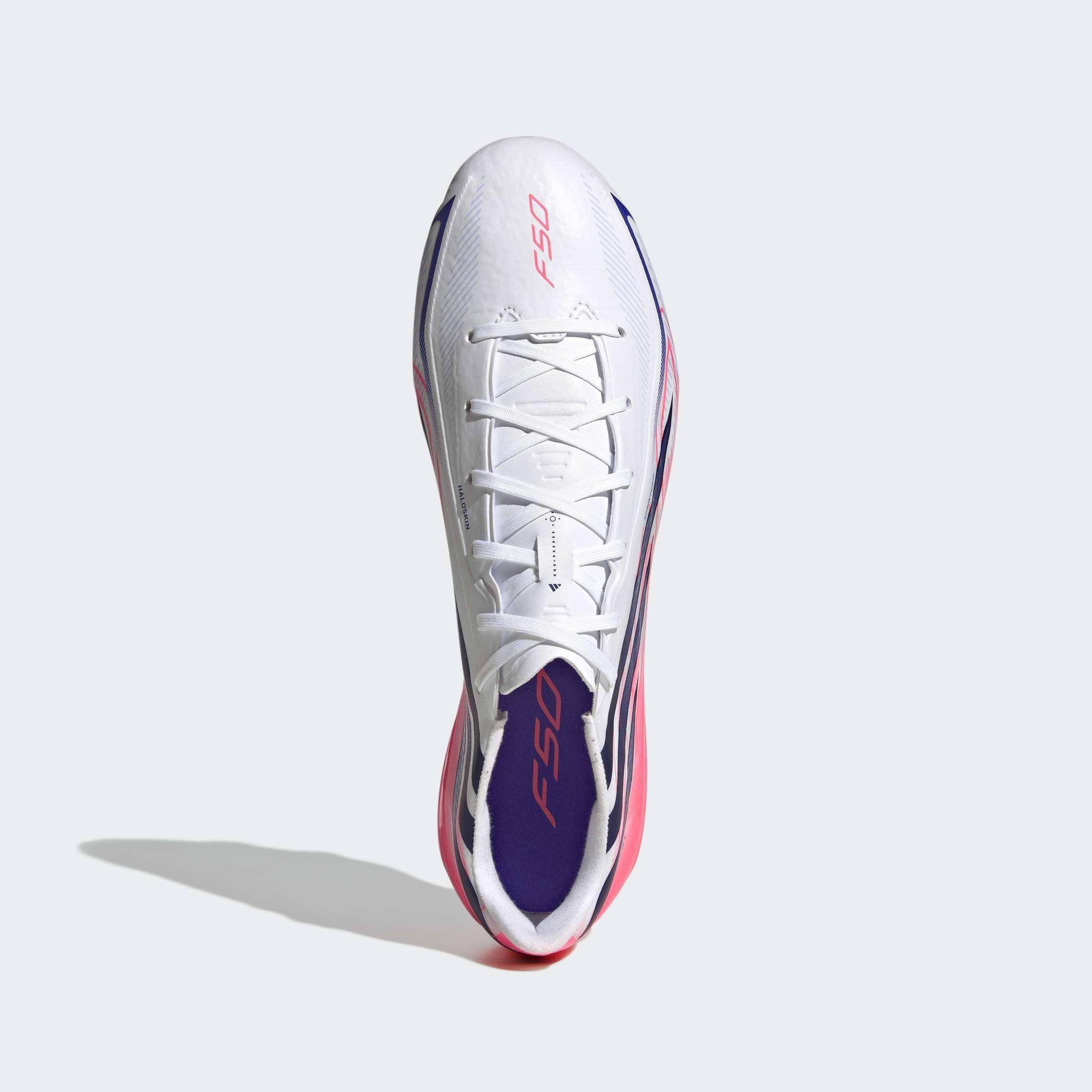 Unisex F50 Hyperfast League Firm Ground Football Boots, White