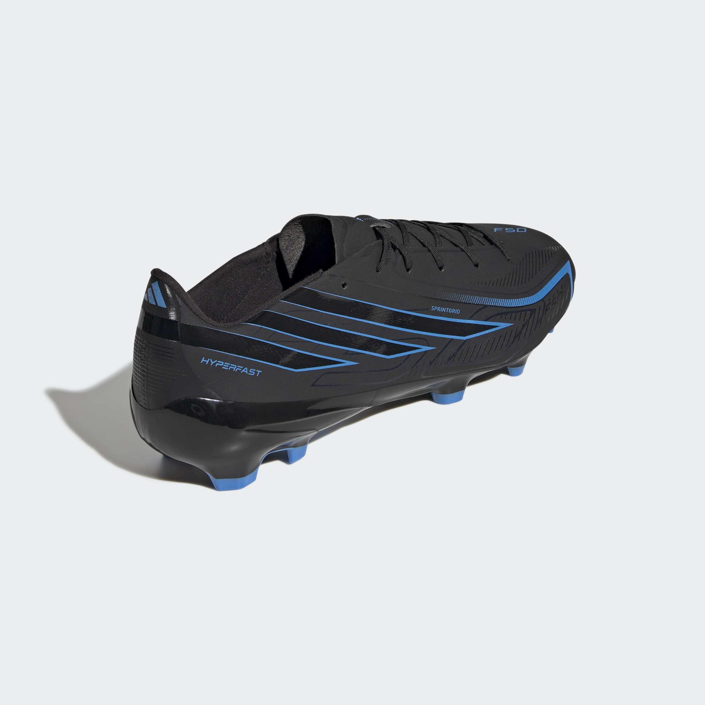 Unisex F50 Hyperfast League Firm Ground Football Boots, Black, A701_ONE, large image number 3