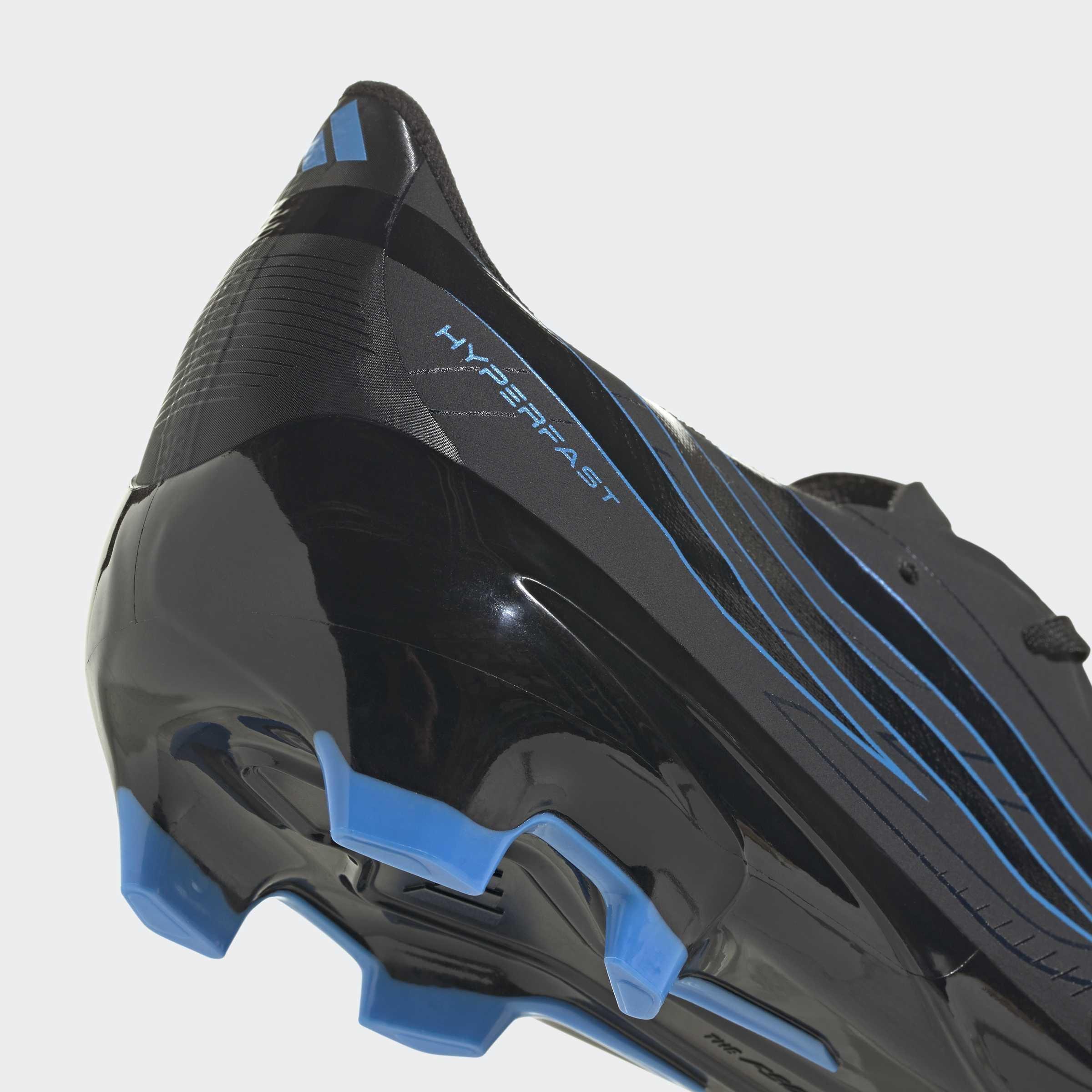 Unisex F50 Hyperfast League Firm Ground Football Boots, Black, A701_ONE, large image number 4