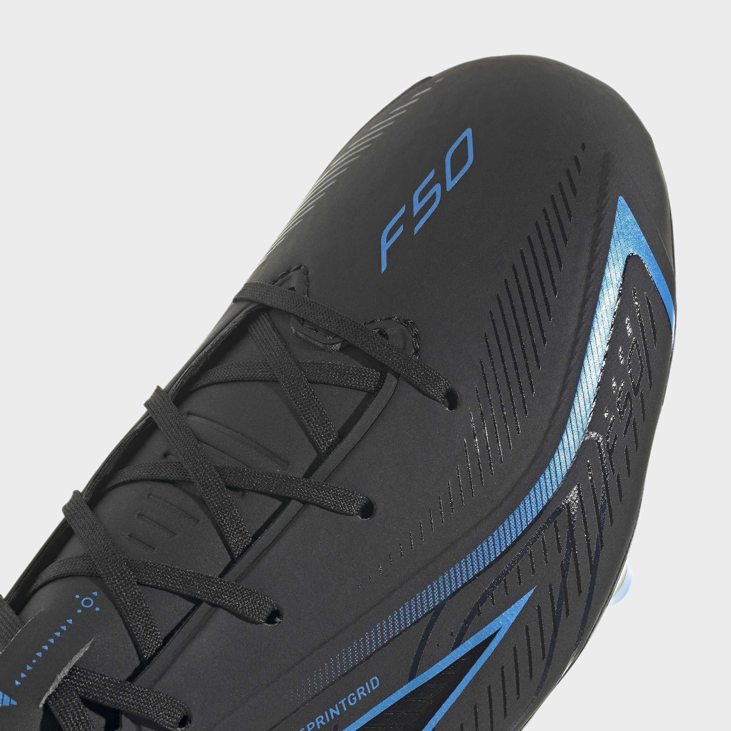 Unisex F50 Hyperfast League Firm Ground Football Boots, Black, A701_ONE, large image number 5