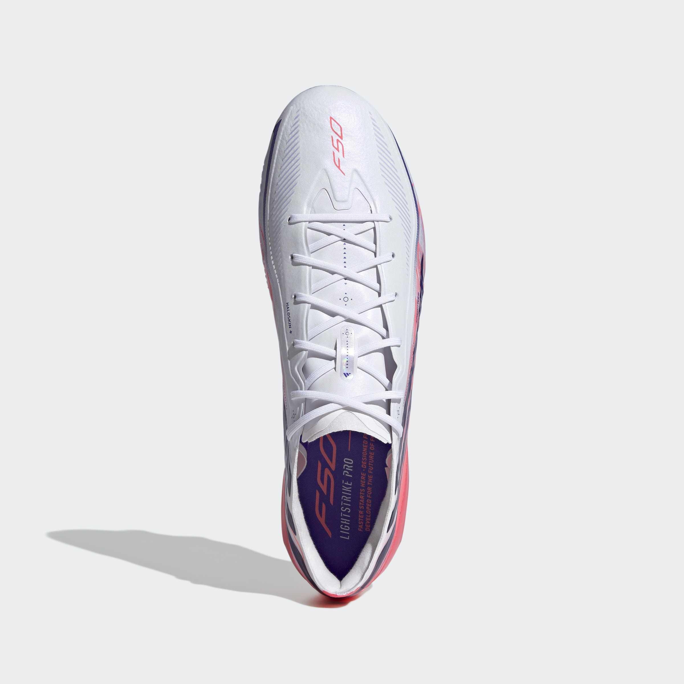 Unisex F50 Hyperfast Elite Firm Ground Football Boots, White