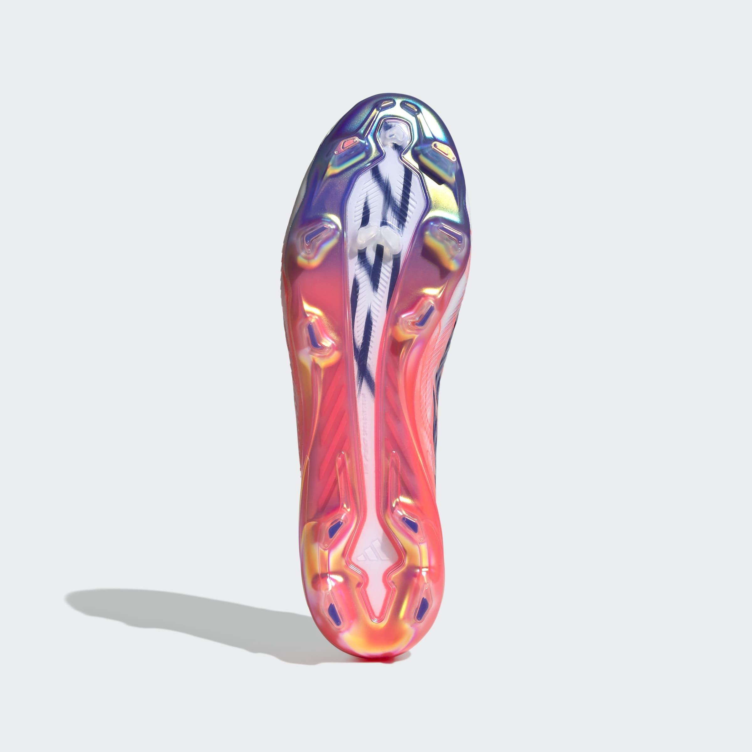 Unisex F50 Hyperfast Elite Firm Ground Football Boots, White, A701_ONE, large image number 7