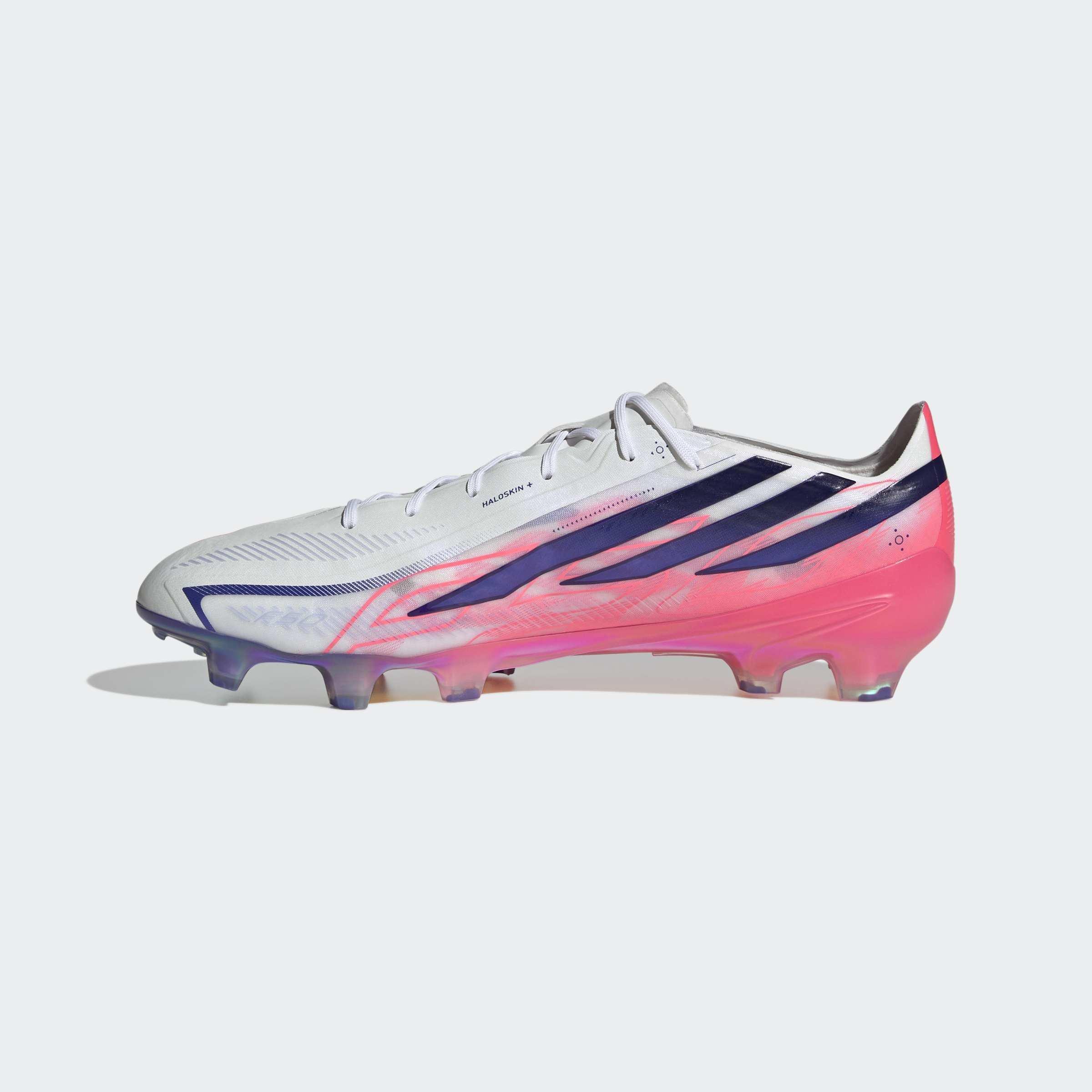 Unisex F50 Hyperfast Elite Firm Ground Football Boots, White, A701_ONE, large image number 9