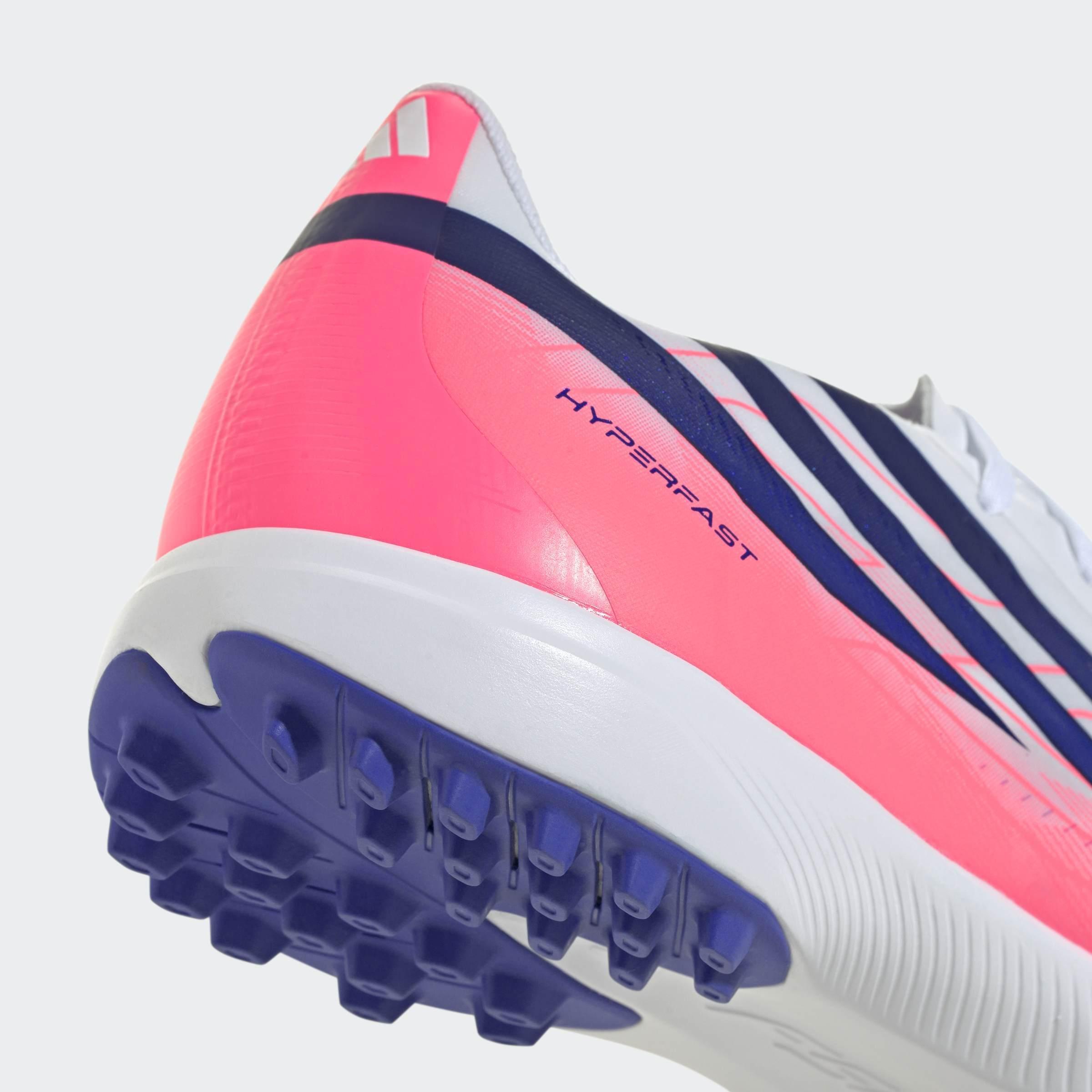 Unisex F50 Hyperfast League Turf Football Boots, White, A701_ONE, large image number 5