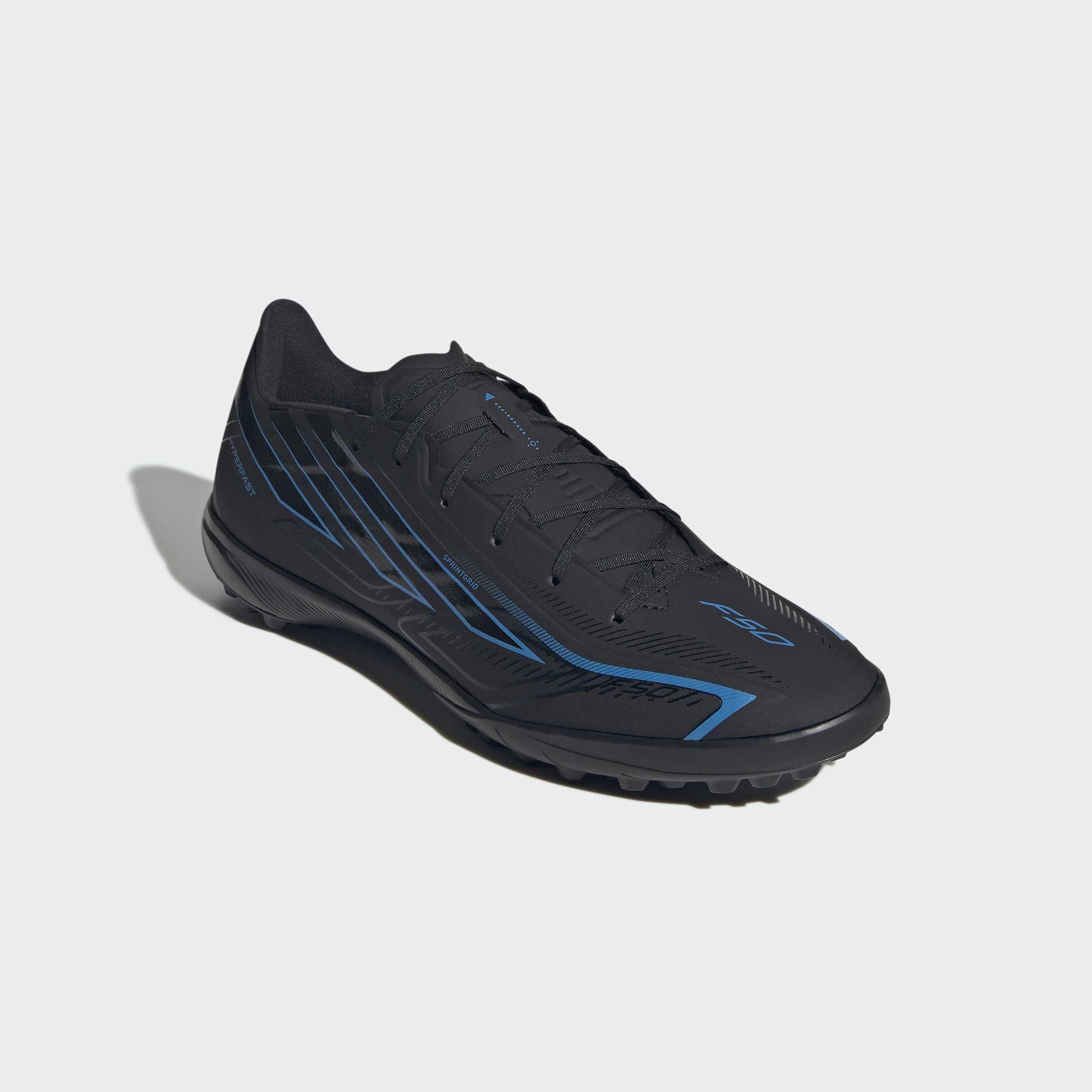 Unisex F50 Hyperfast League Turf Football Shoes, Black, A701_ONE, large image number 2