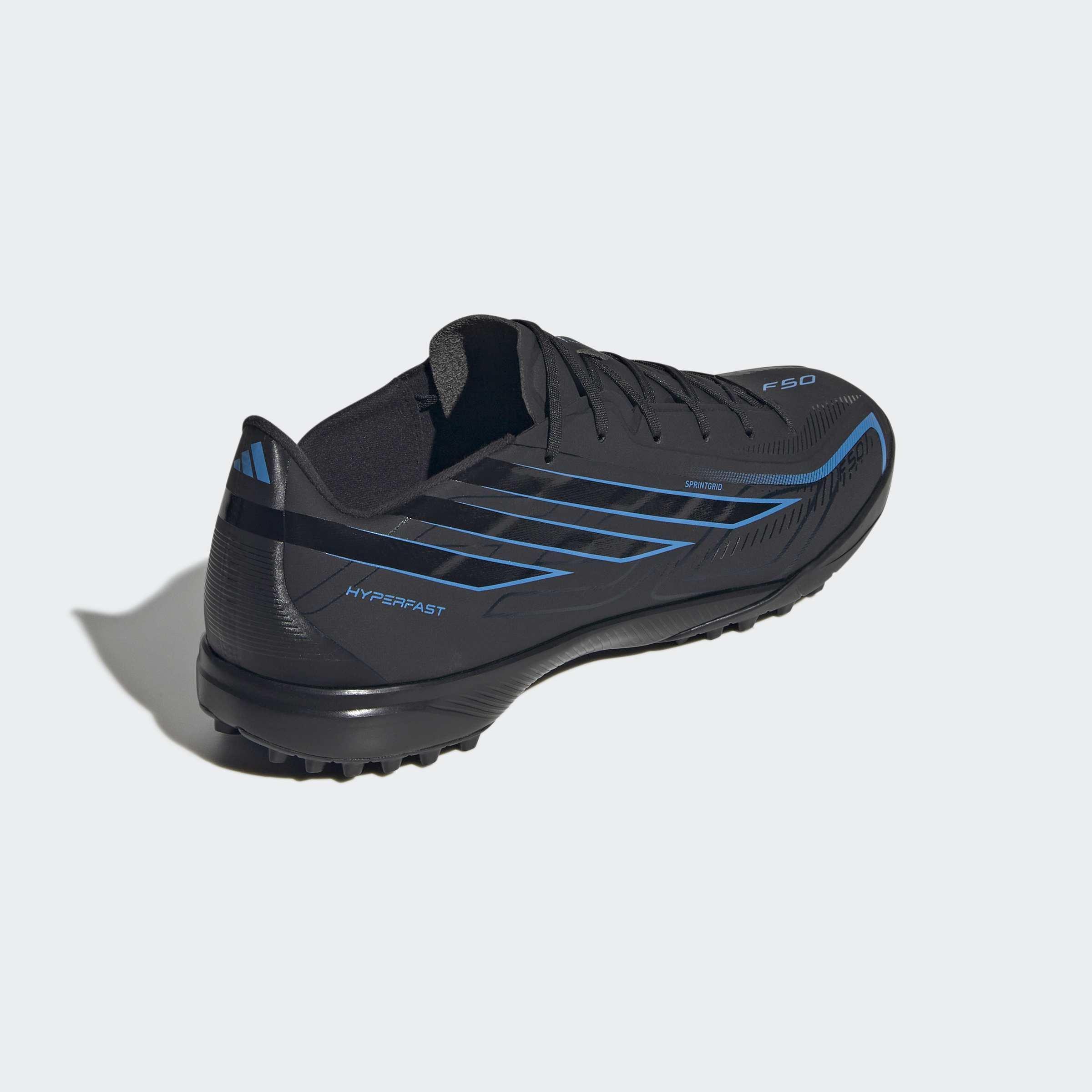 Unisex F50 Hyperfast League Turf Football Shoes, Black, A701_ONE, large image number 3