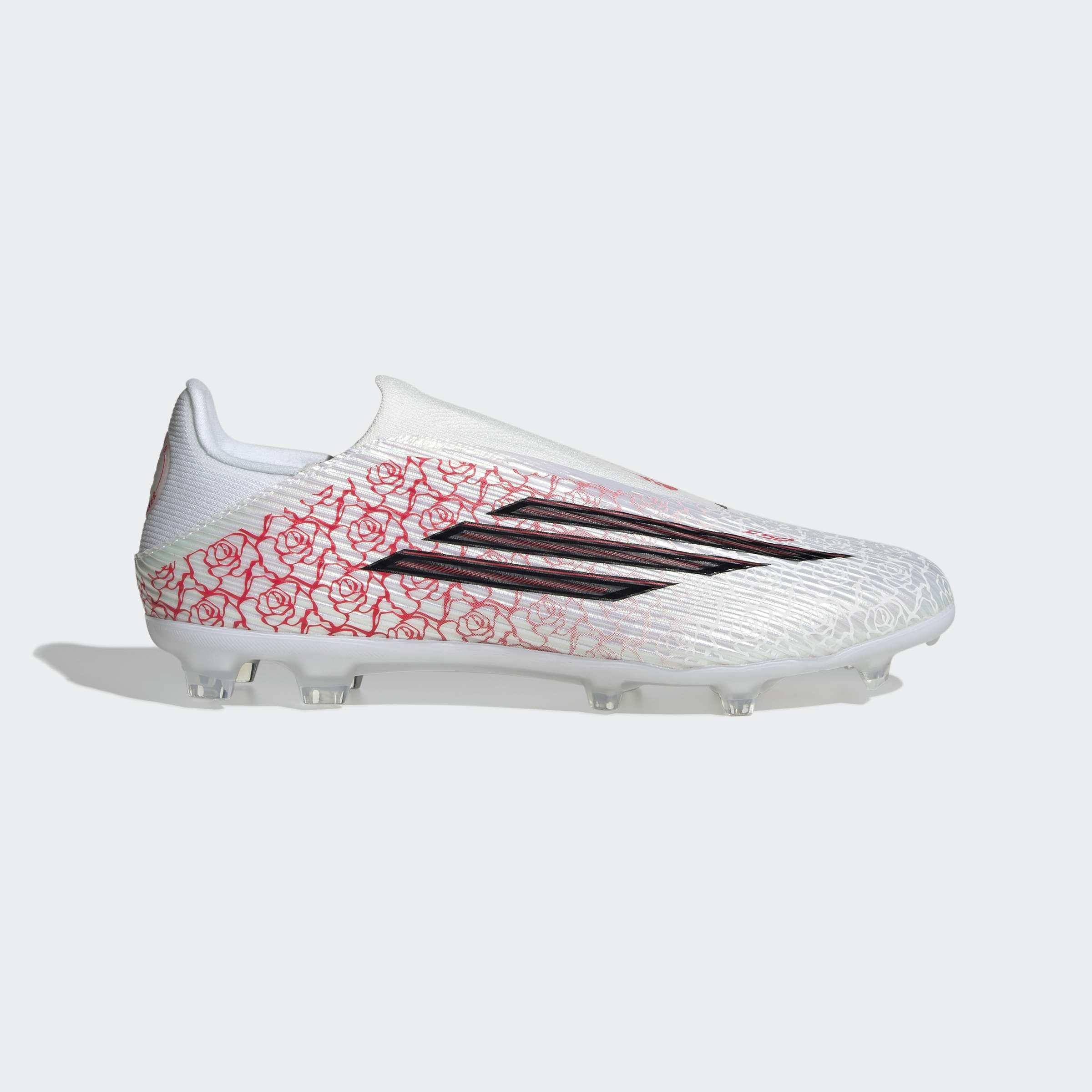 Unisex F50 League Lamine Yamal Laceless Firm Ground / Multi Ground Football Boots, White, A701_ONE, large image number 0