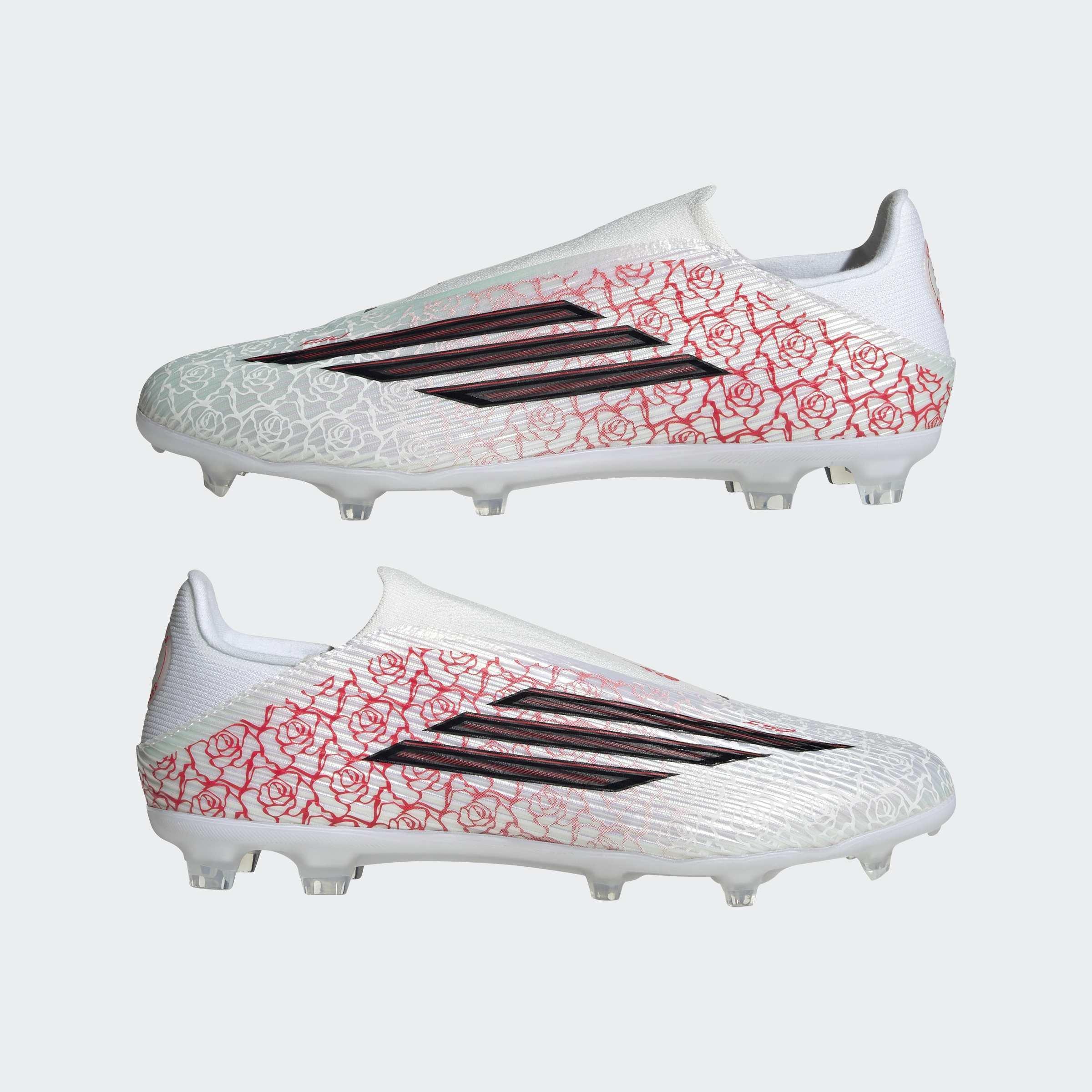 Unisex F50 League Lamine Yamal Laceless Firm Ground / Multi Ground Football Boots, White, A701_ONE, large image number 7