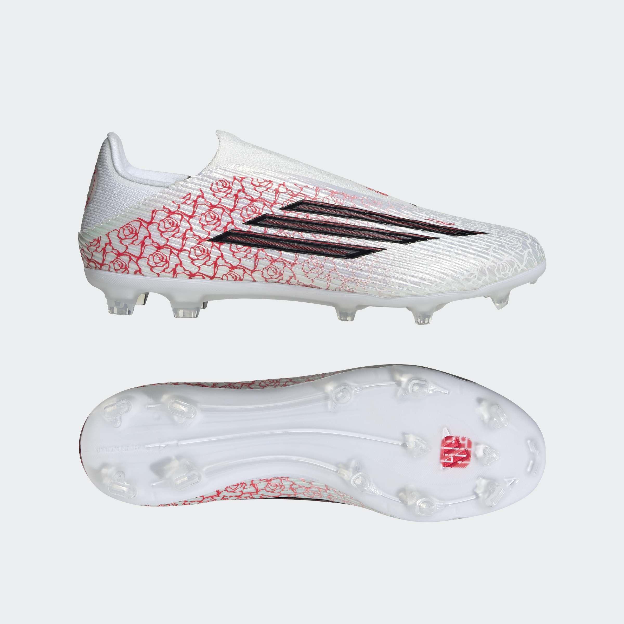 Unisex F50 League Lamine Yamal Laceless Firm Ground / Multi Ground Football Boots, White, A701_ONE, large image number 9