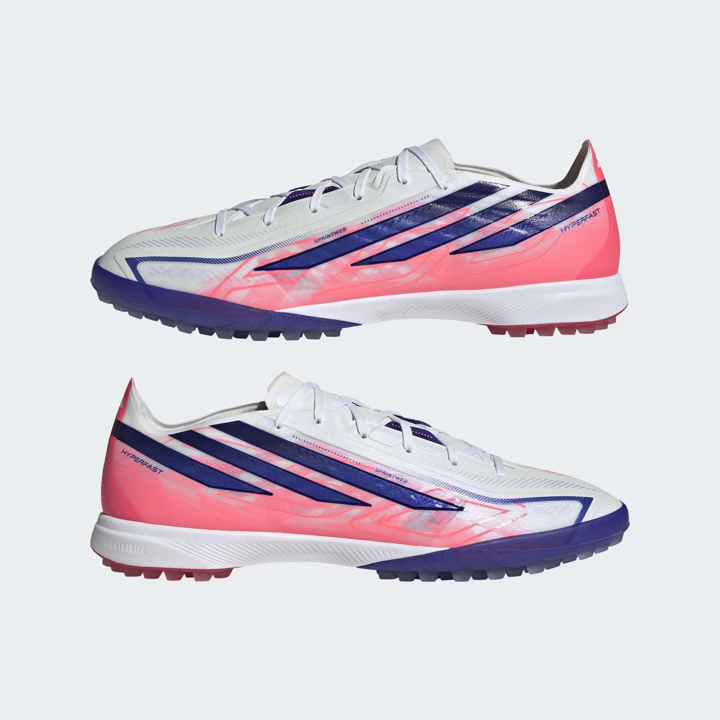 Unisex F50 Hyperfast Pro Turf Football Boots, White, A701_ONE, large image number 8