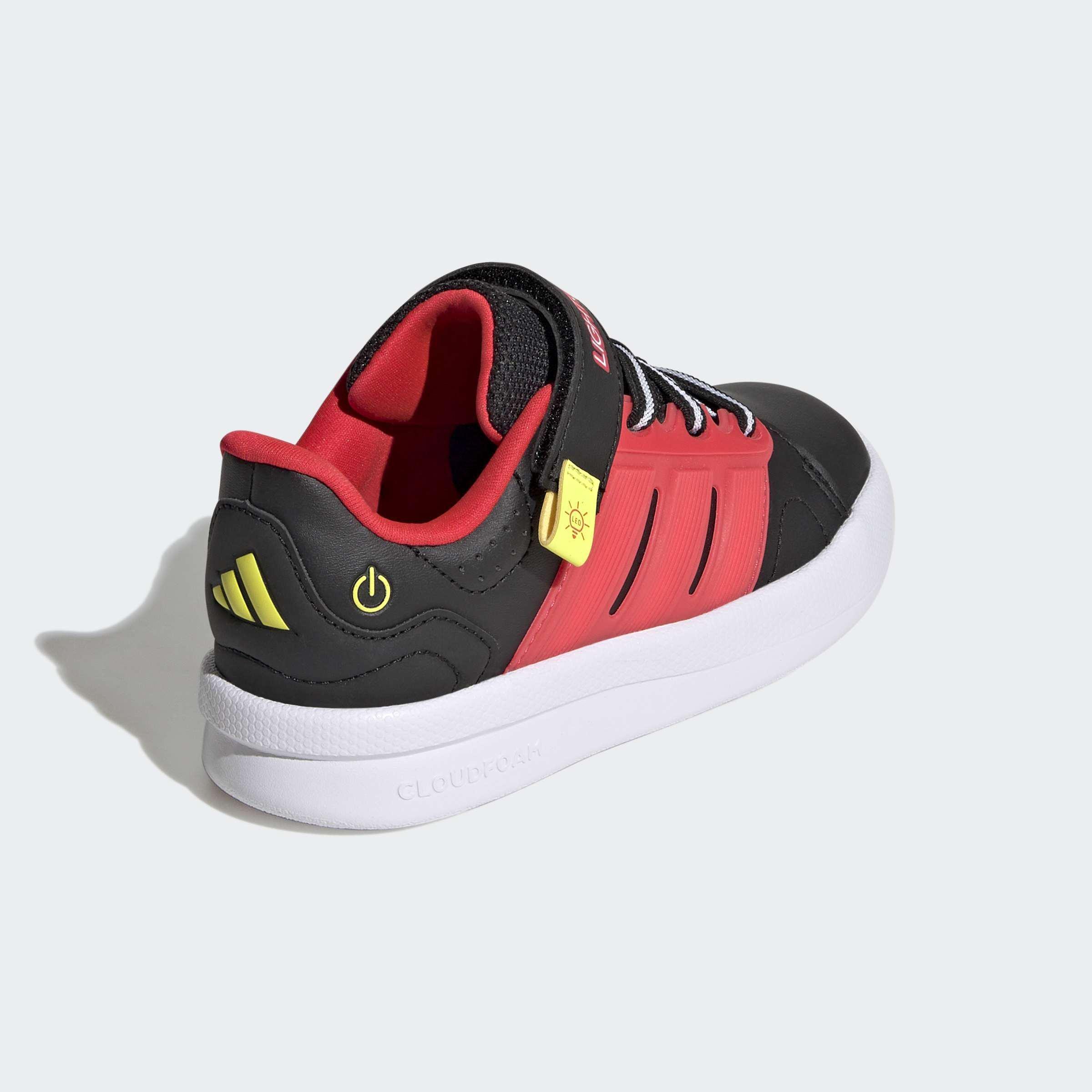 Kids Unisex Lightorama Court Shoes, Black, A701_ONE, large image number 3