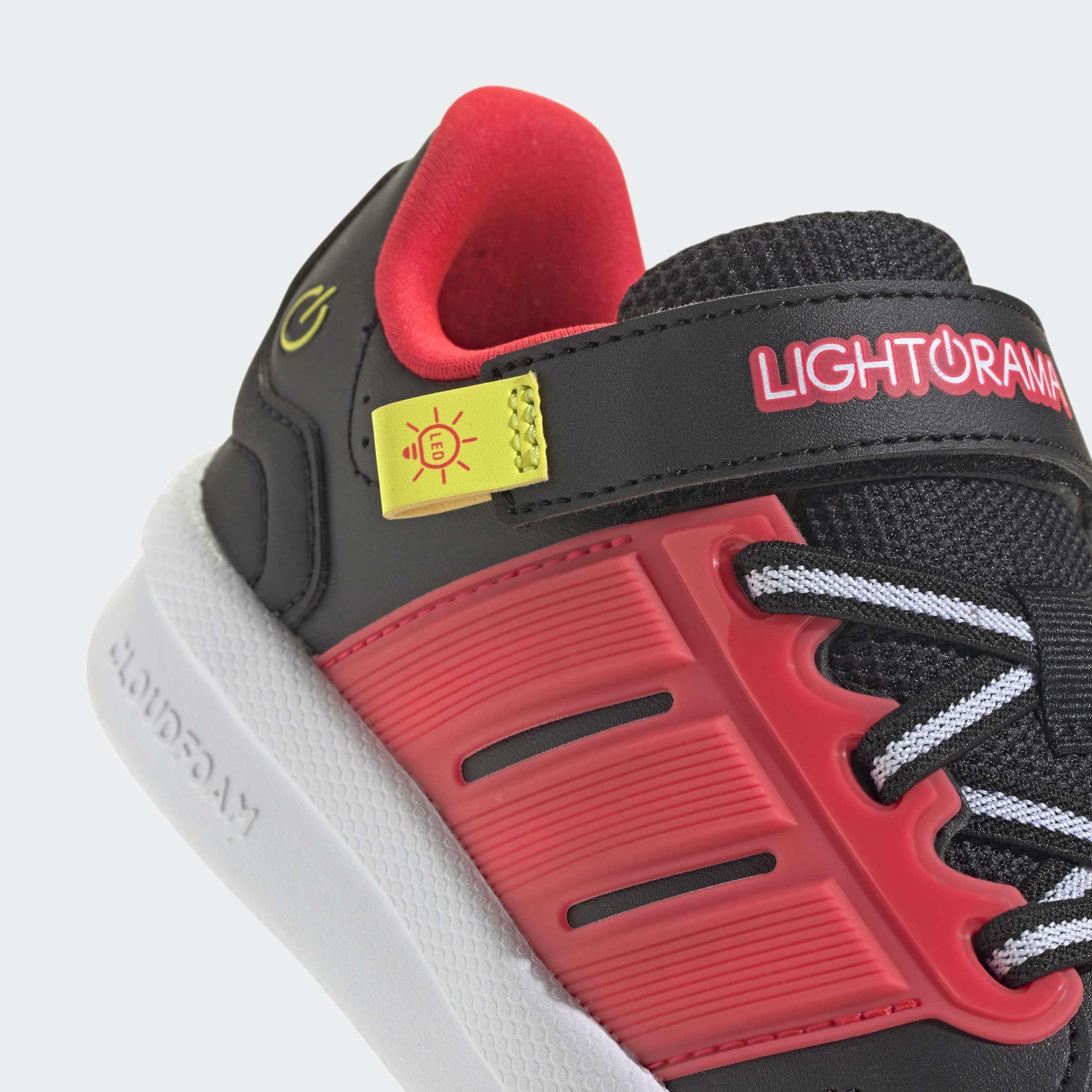 Kids Unisex Lightorama Court Shoes, Black, A701_ONE, large image number 6