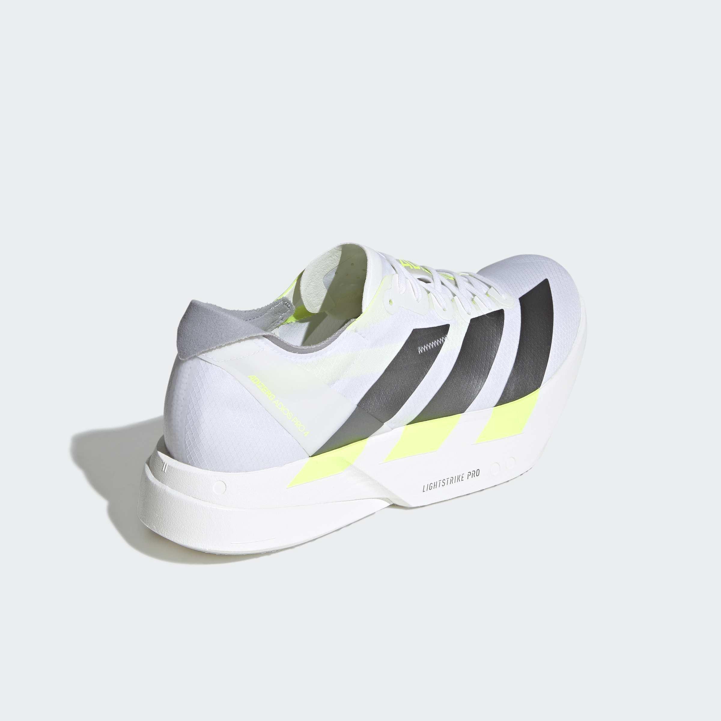 Adizero Adios Pro 4 Shoes, White, A701_ONE, large image number 3