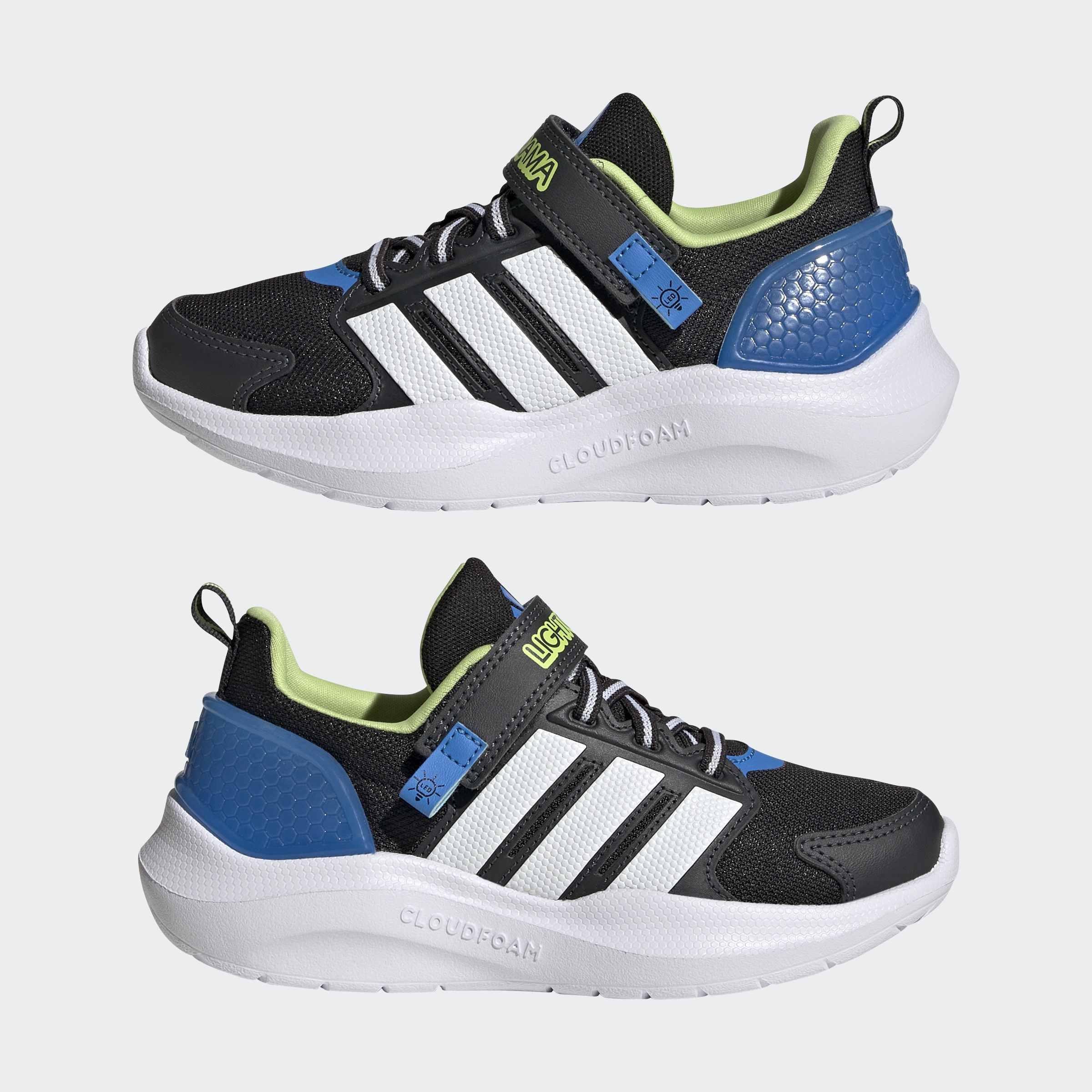 Kids Unisex Lightorama Runner Shoes, Black, A701_ONE, large image number 7