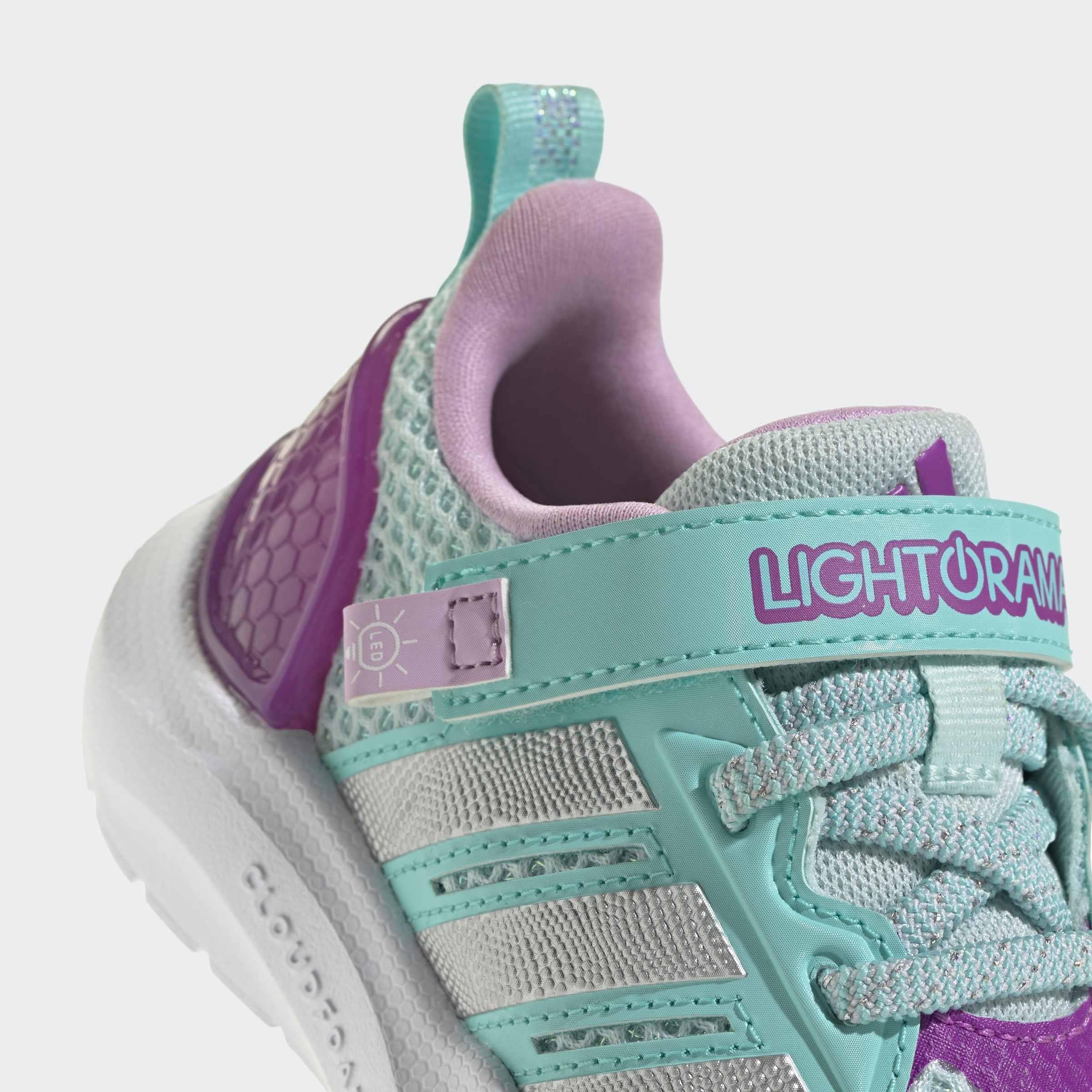 Kids Unisex Lightorama Runner Shoes, Turquoise, A701_ONE, large image number 5