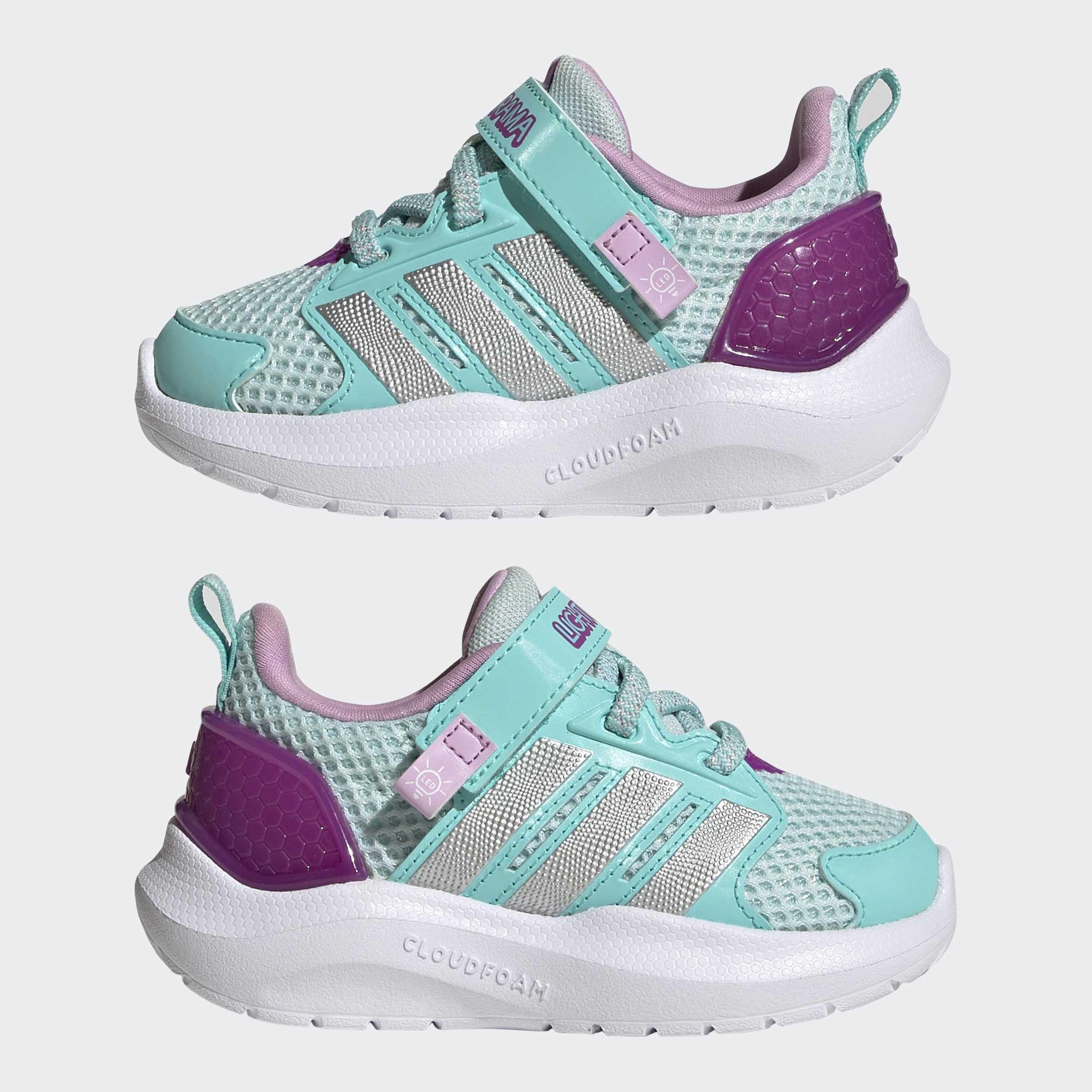Kids Unisex Lightorama Runner Shoes, Turquoise, A701_ONE, large image number 7