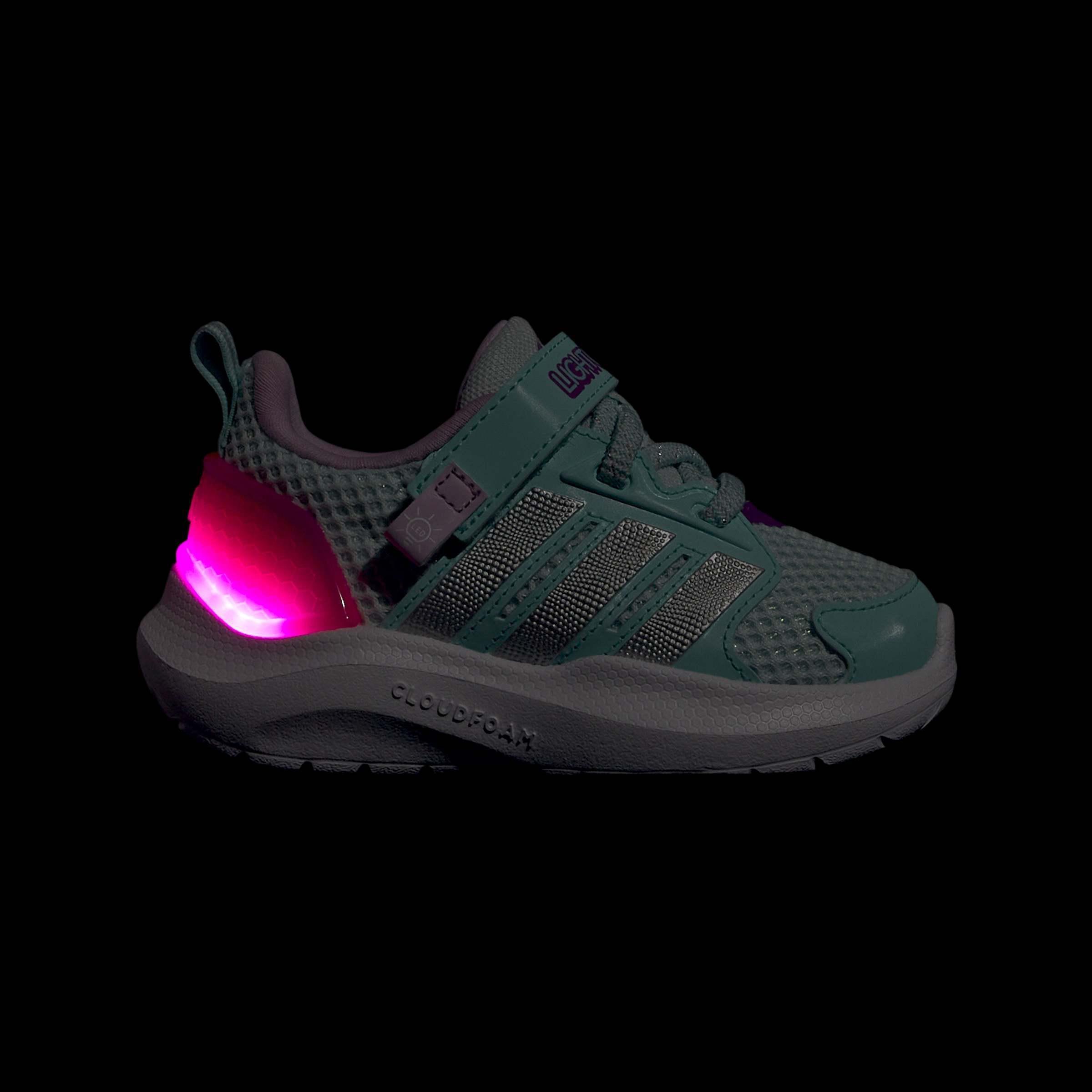 Kids Unisex Lightorama Runner Shoes, Turquoise, A701_ONE, large image number 8