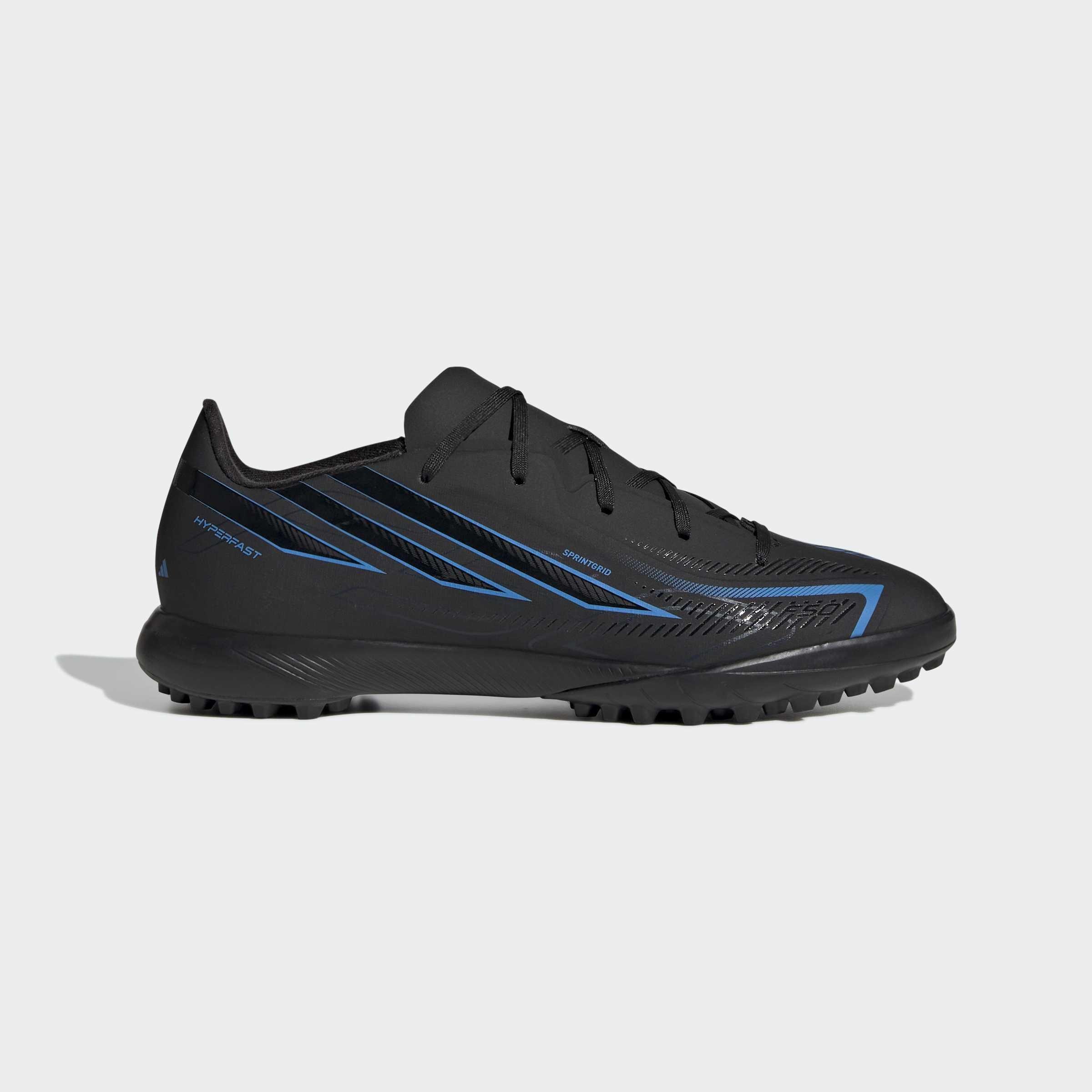 Kids Unisex F50 Hyperfast League Turf Football Boots, Black