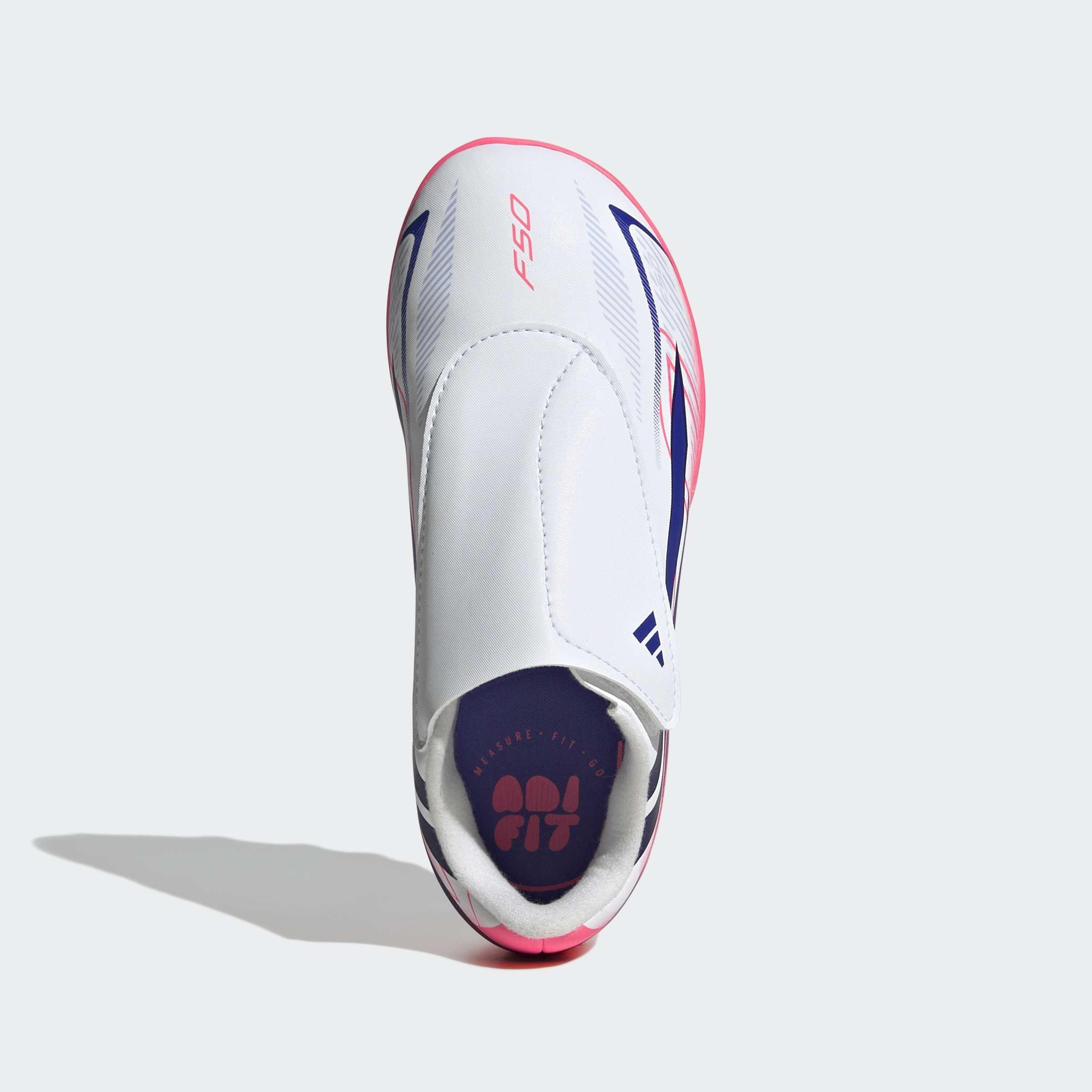 Kids Unisex F50 Hyperfast Club Velcro Firm Ground / Multi Ground Football Boots, White