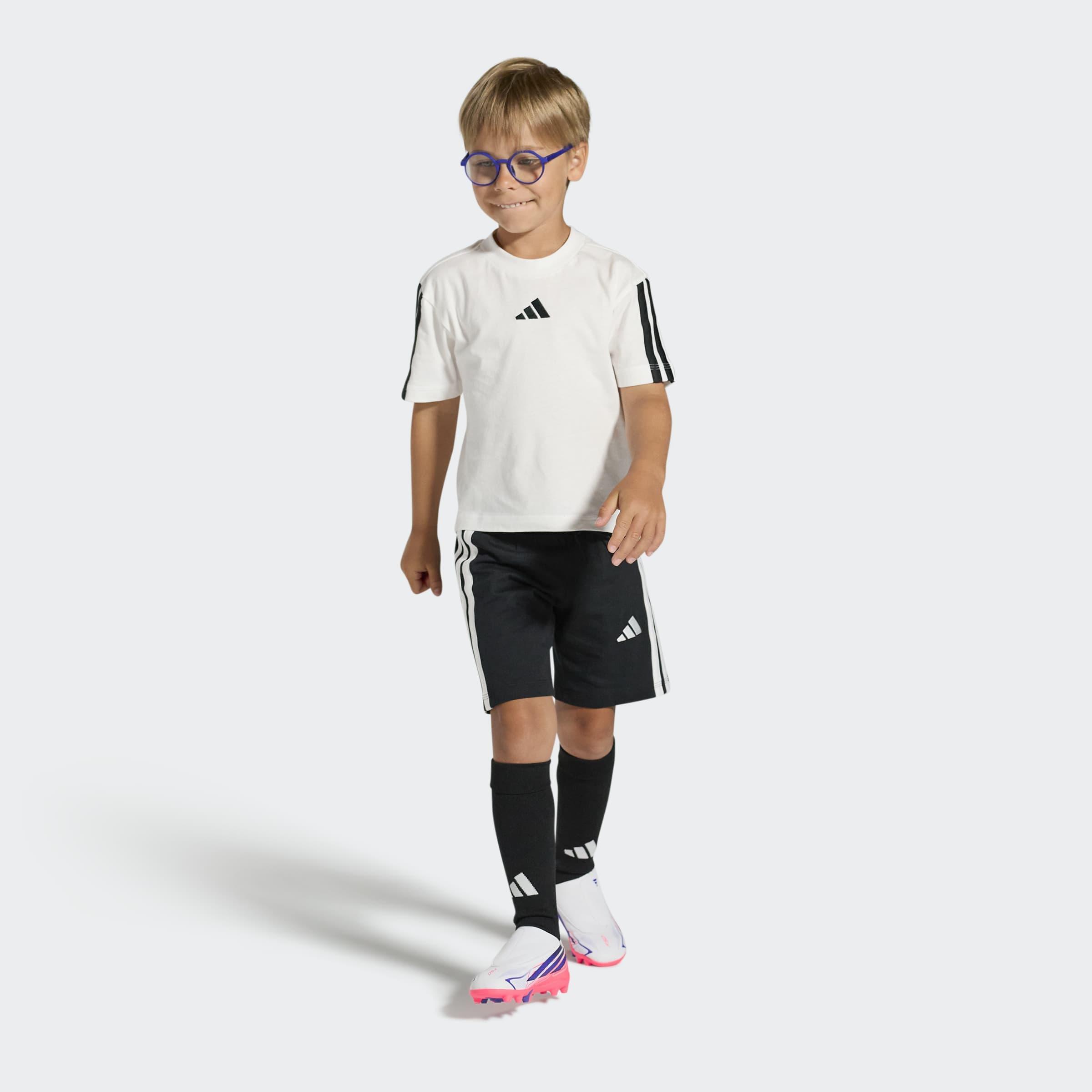 Kids Unisex F50 Hyperfast Club Velcro Firm Ground / Multi Ground Football Boots, White, A701_ONE, large image number 3