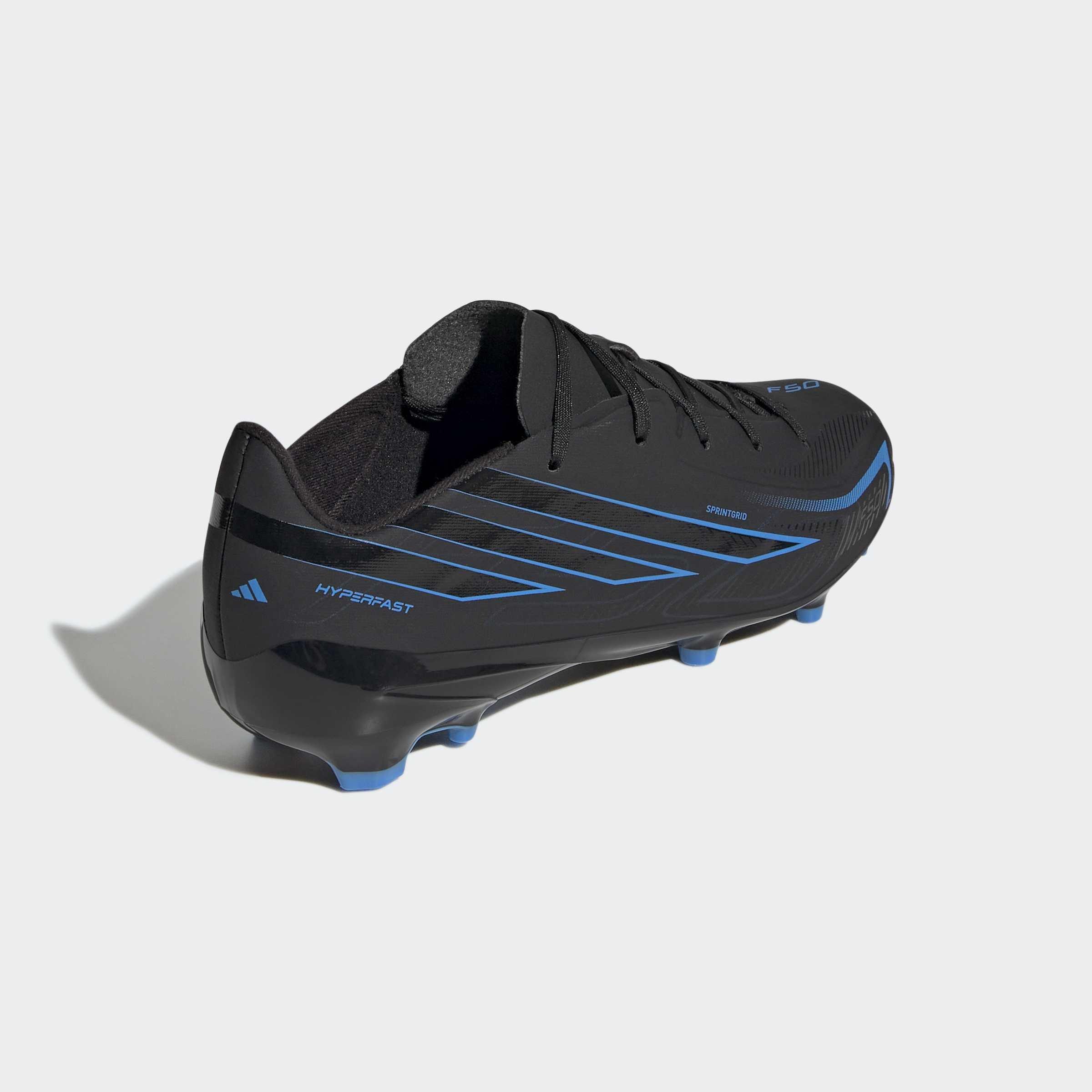 Kids Unisex F50 Hyperfast League Firm Ground Football Boots, Black, A701_ONE, large image number 3