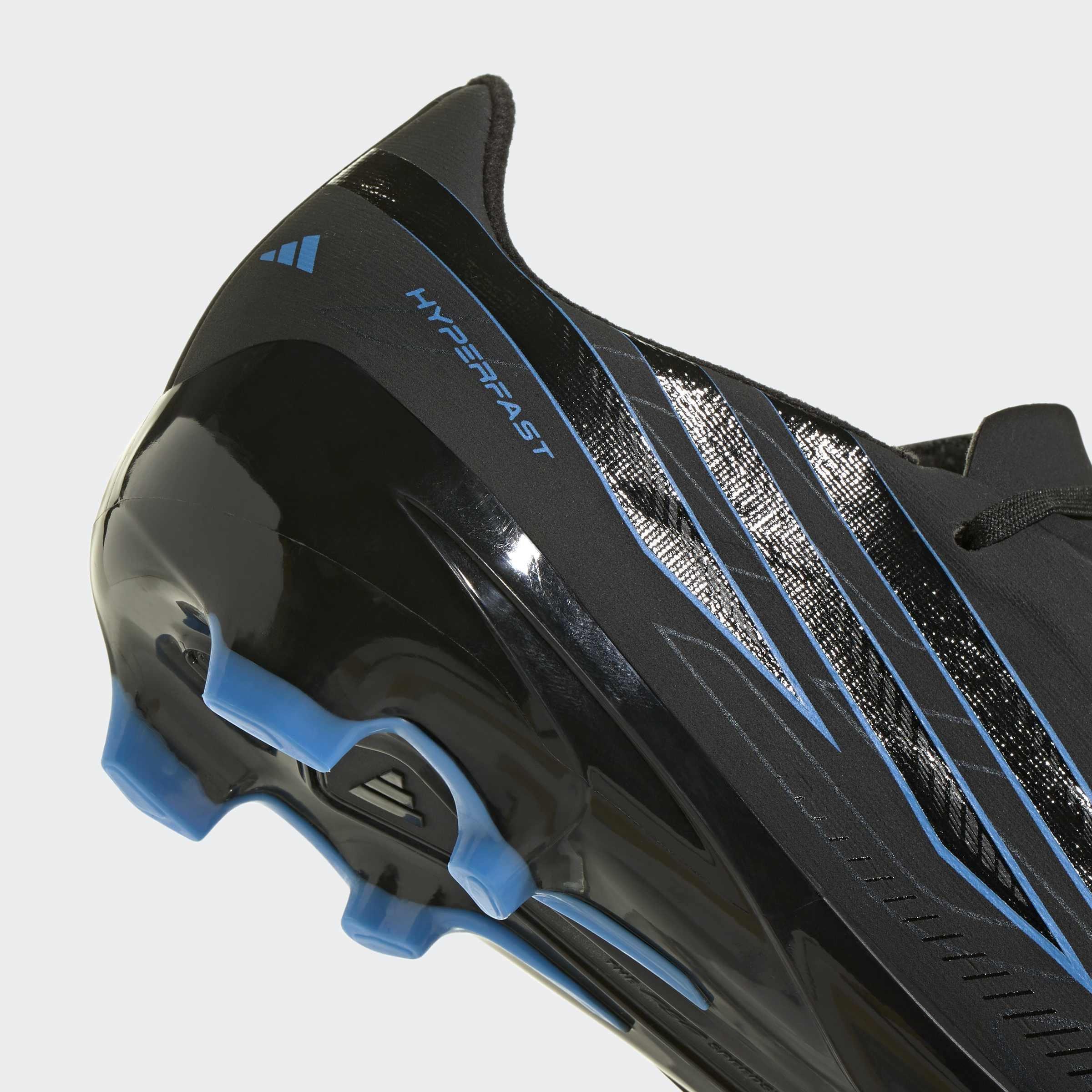 Kids Unisex F50 Hyperfast League Firm Ground Football Boots, Black, A701_ONE, large image number 4