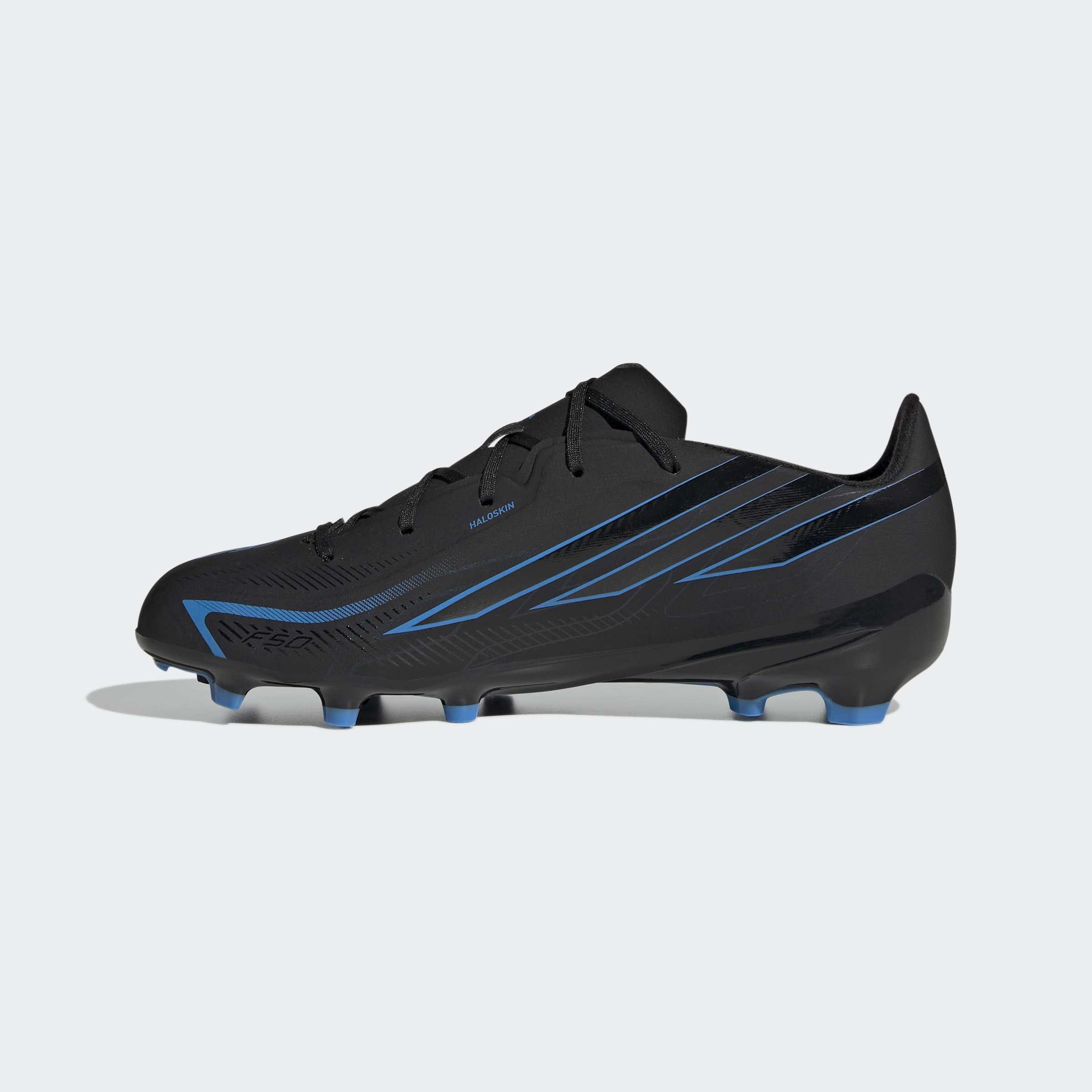 Kids Unisex F50 Hyperfast League Firm Ground Football Boots, Black, A701_ONE, large image number 8