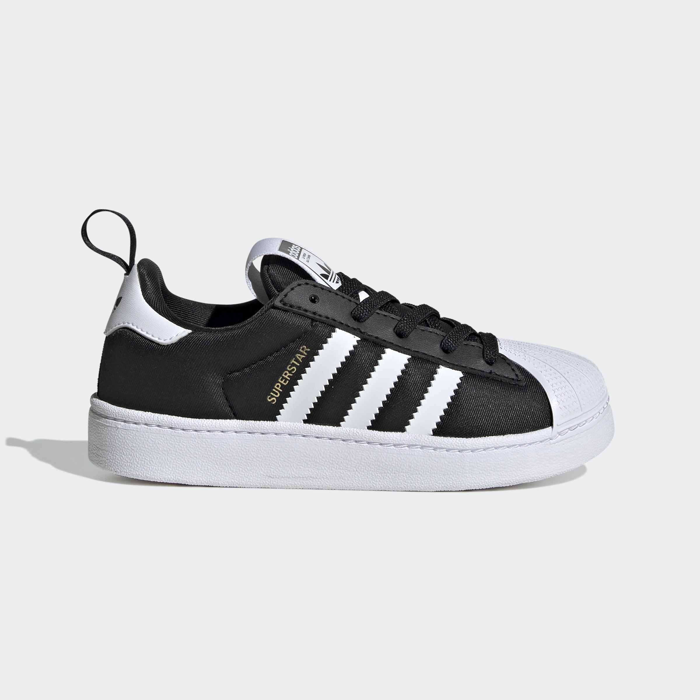 Kids Unisex Superstar Quickon Shoes, Black