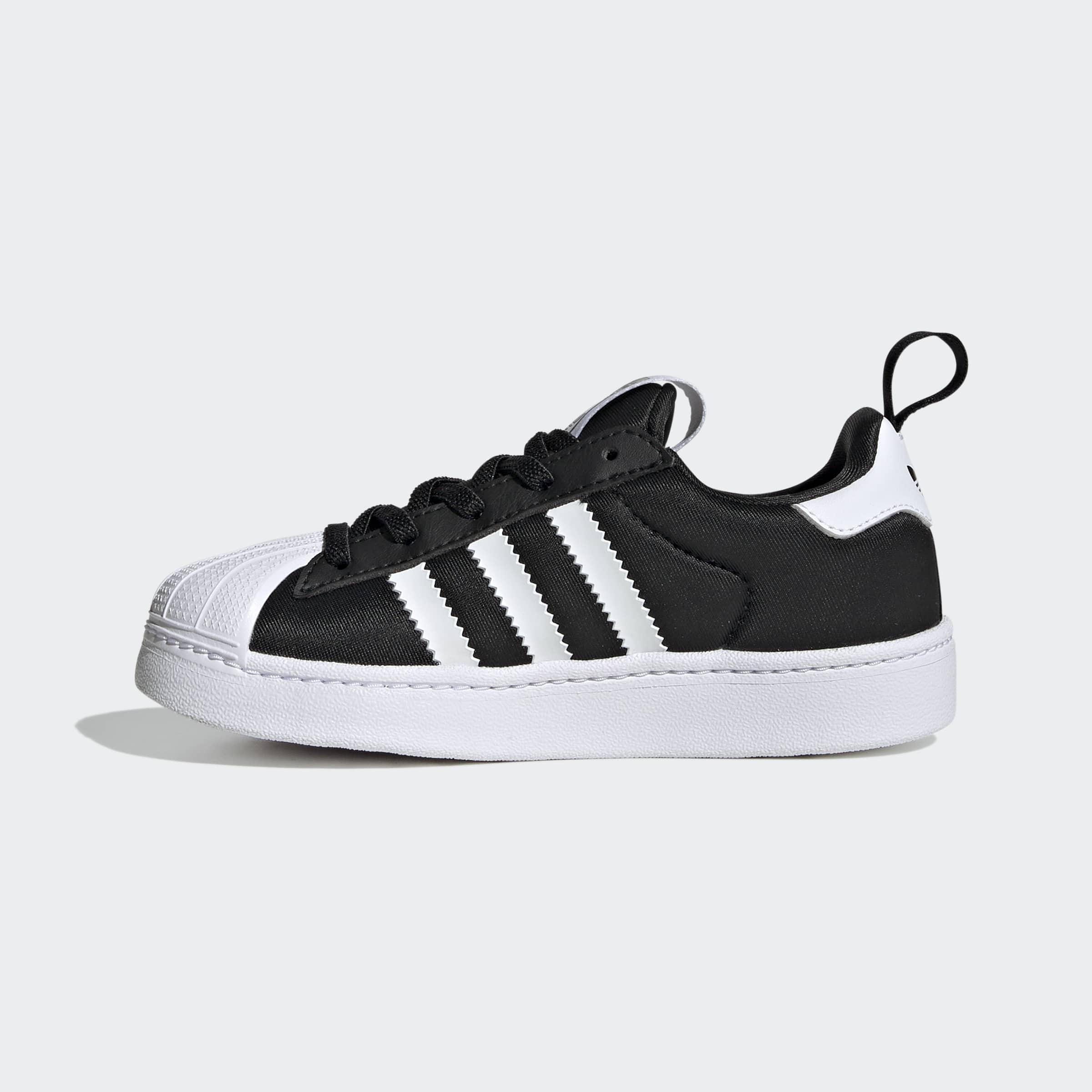 Kids Unisex Superstar Quickon Shoes, Black, A701_ONE, large image number 7