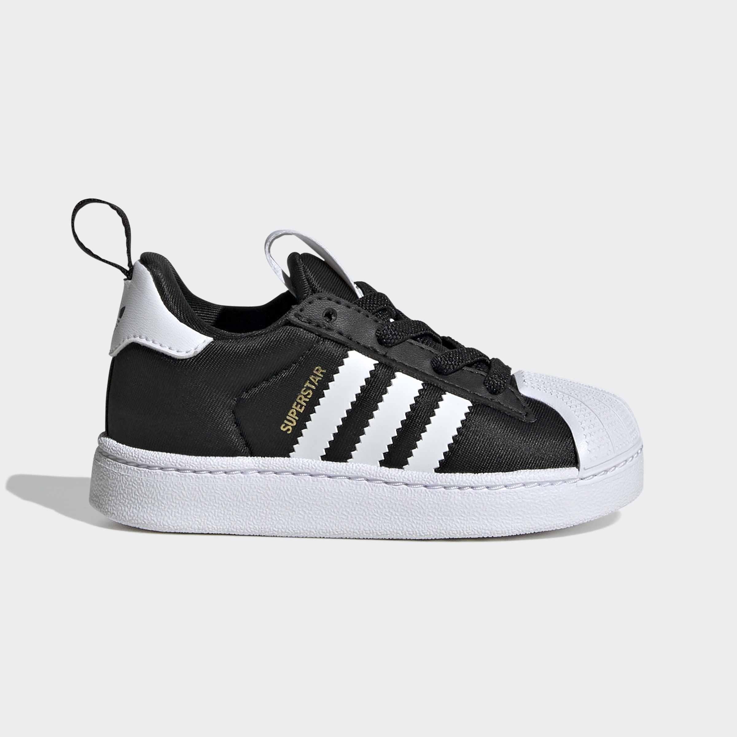 Kids Unisex Superstar Quickon Shoes, Black, A701_ONE, large image number 0