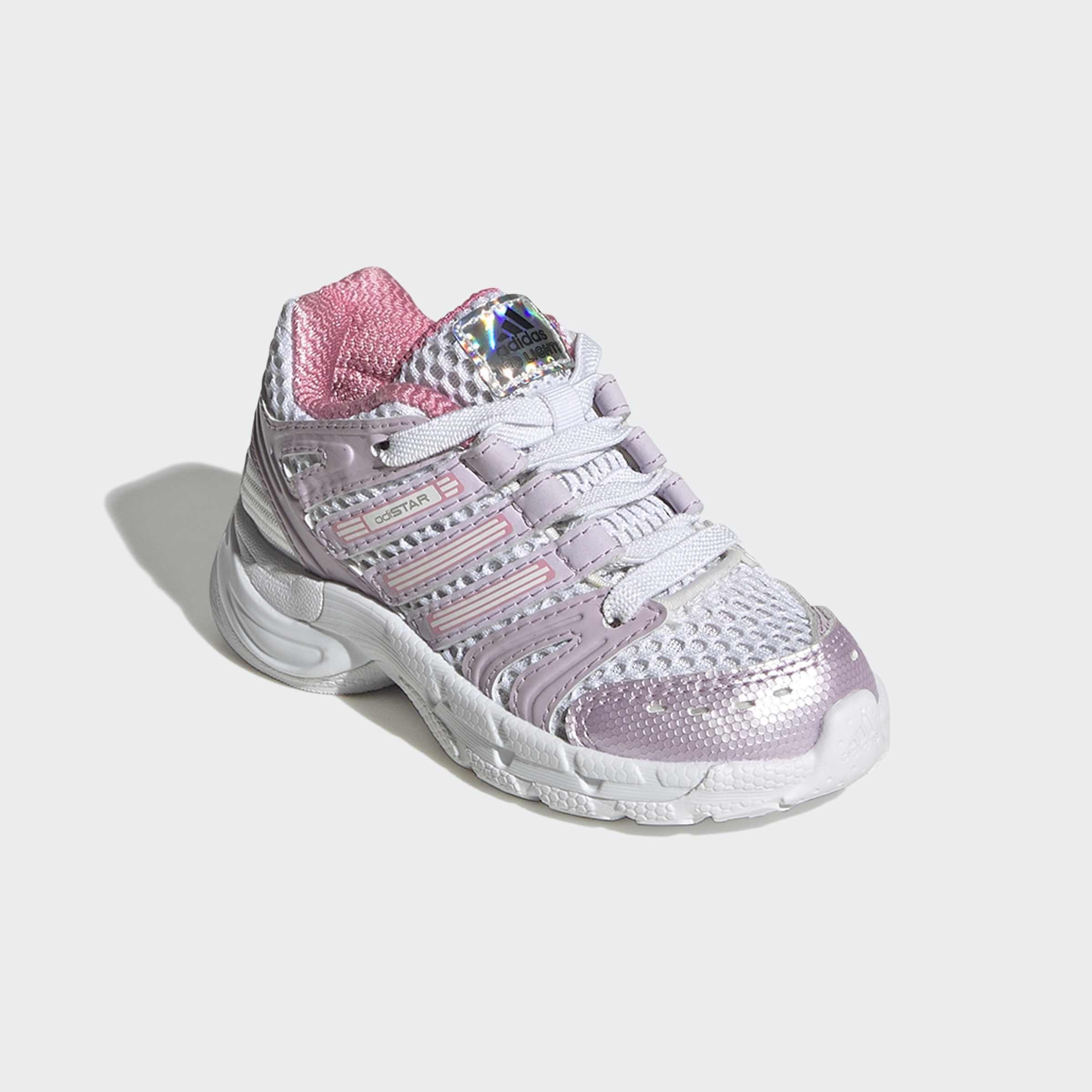 Kids Unisex Adistar Control 5 Led Elastic Lace Shoes, White, A701_ONE, large image number 2