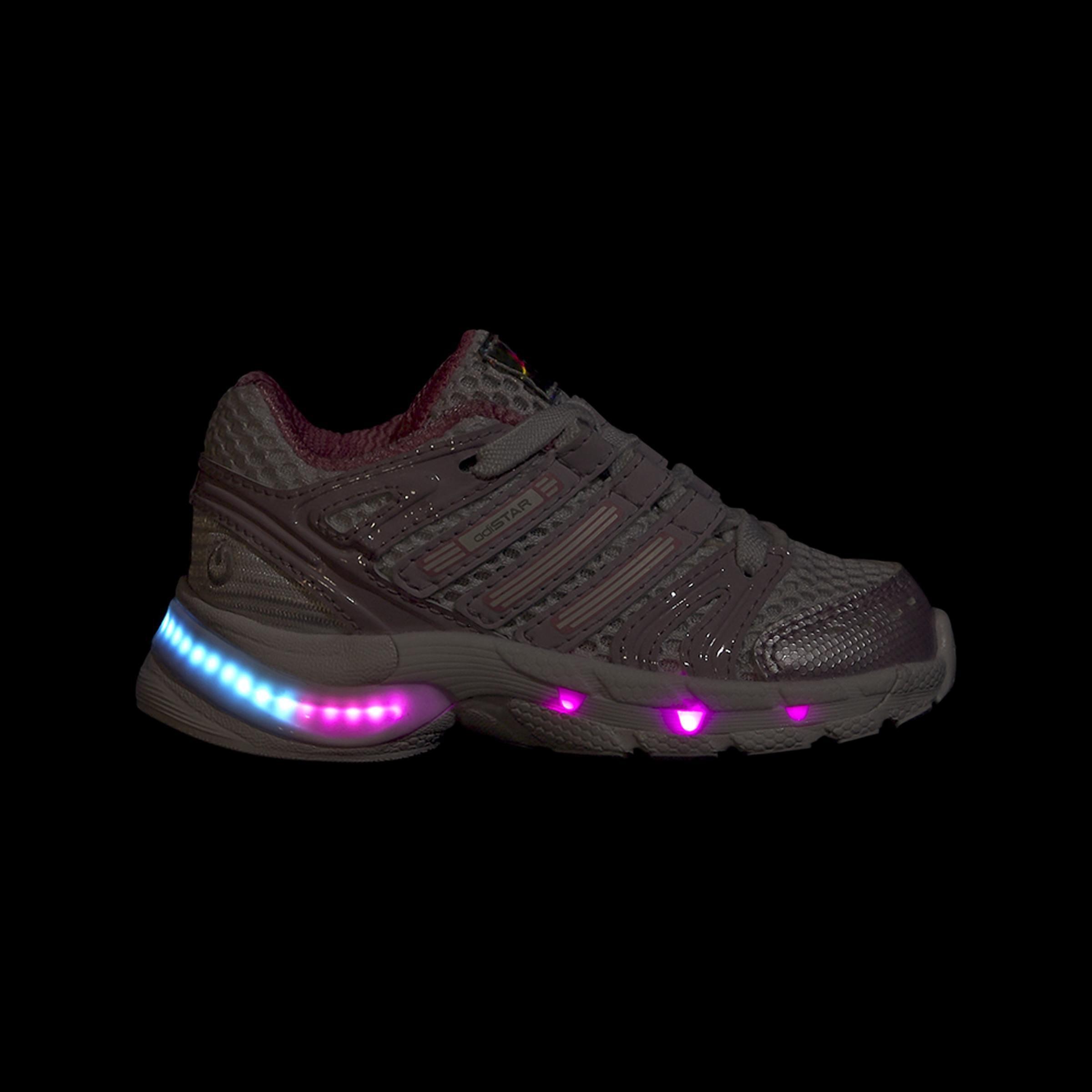 Kids Unisex Adistar Control 5 Led Elastic Lace Shoes, White, A701_ONE, large image number 9