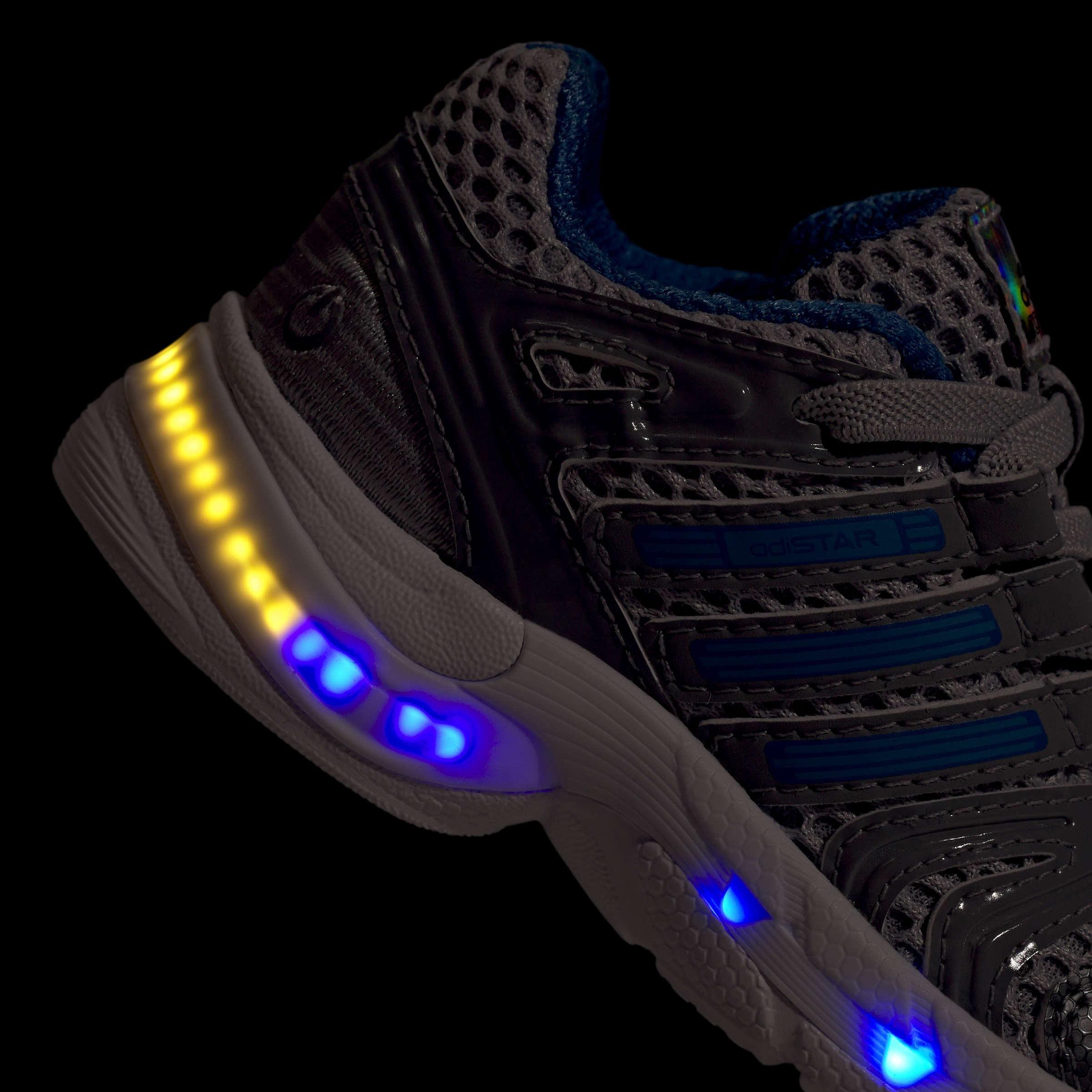 Kids Unisex Adistar Control 5 Led Elastic Lace Shoes, Grey, A701_ONE, large image number 4