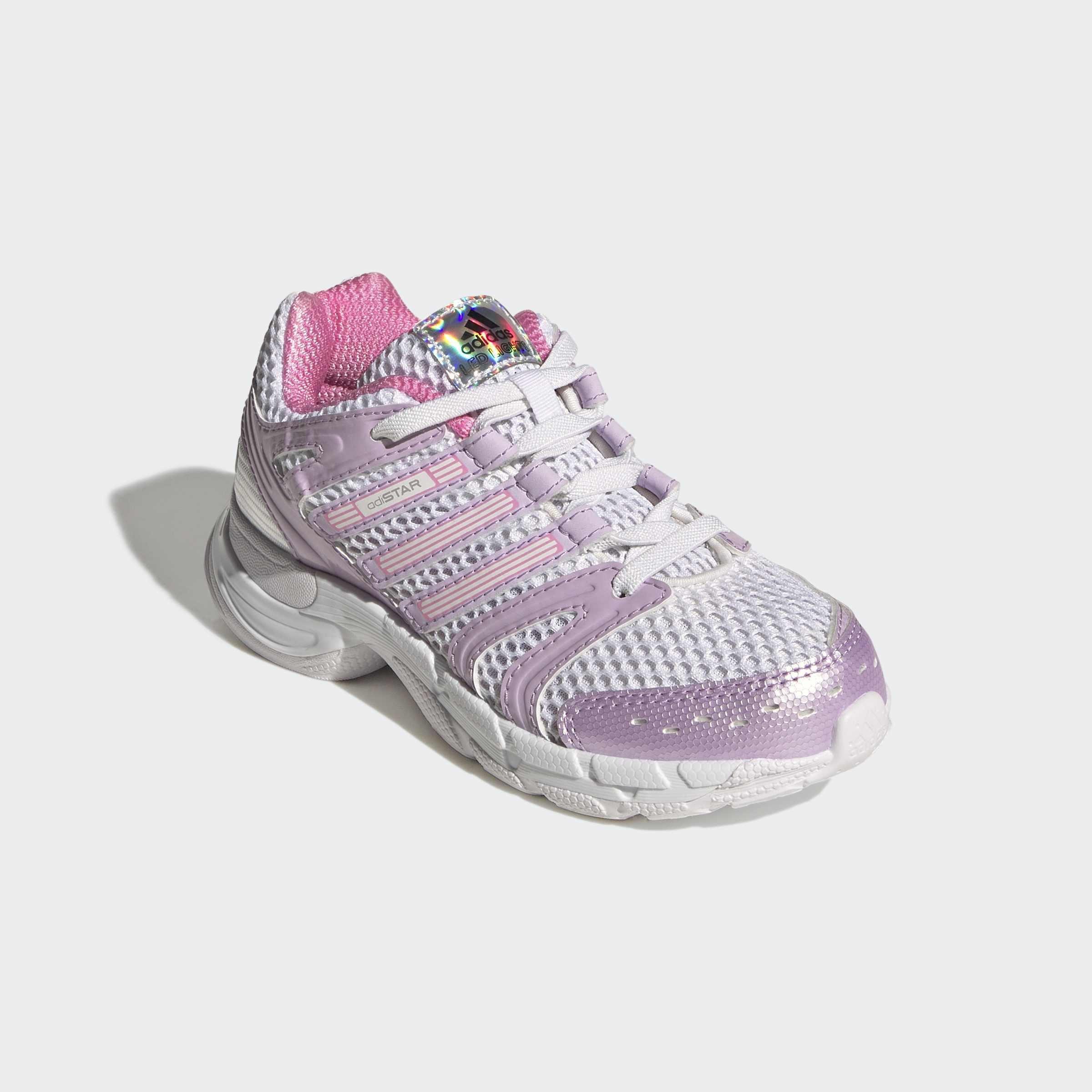 Kids Unisex Adistar Control 5 Led Elastic Lace Shoes, White, A701_ONE, large image number 2