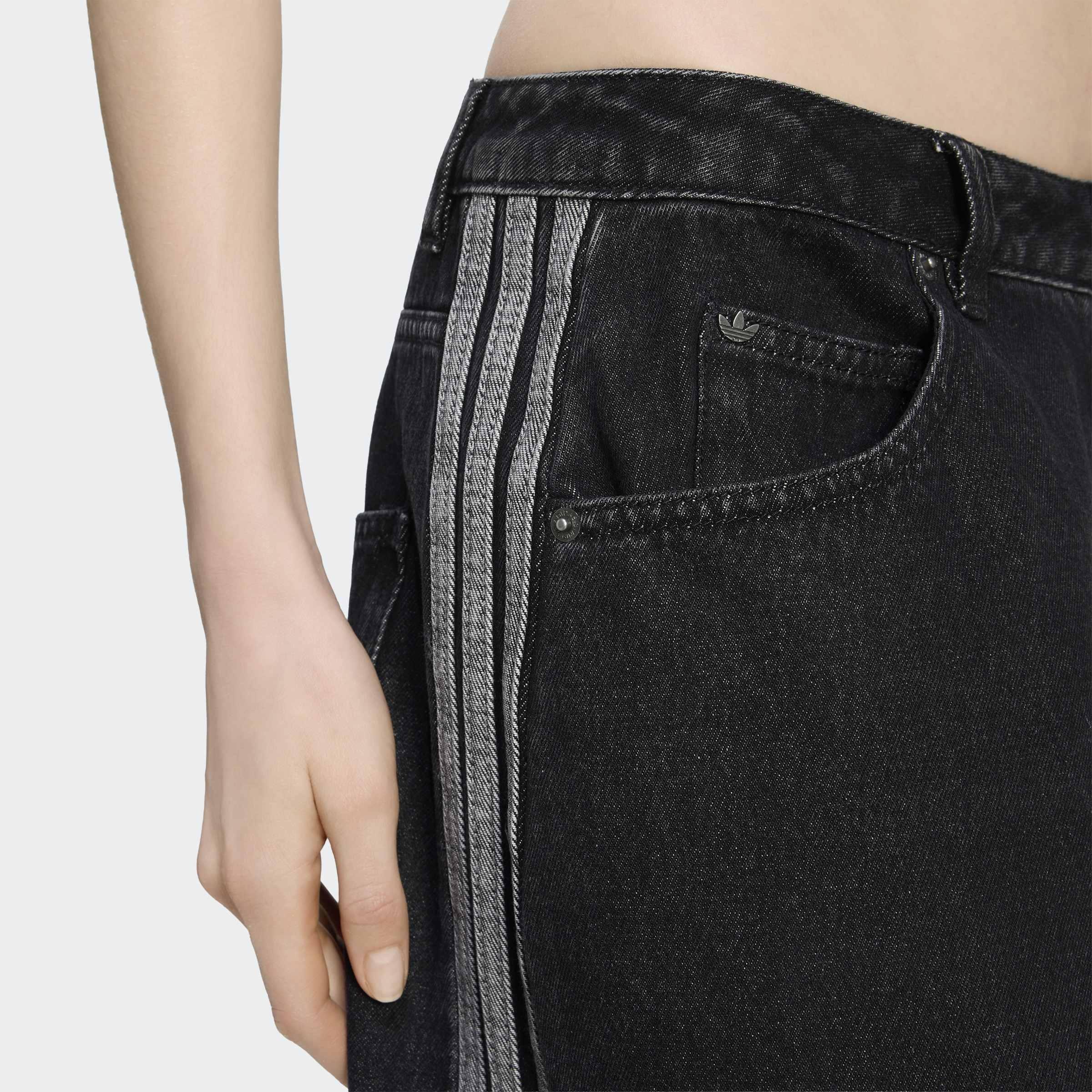 High Rise Barrel Leg Denim Pant, Black, A701_ONE, large image number 3