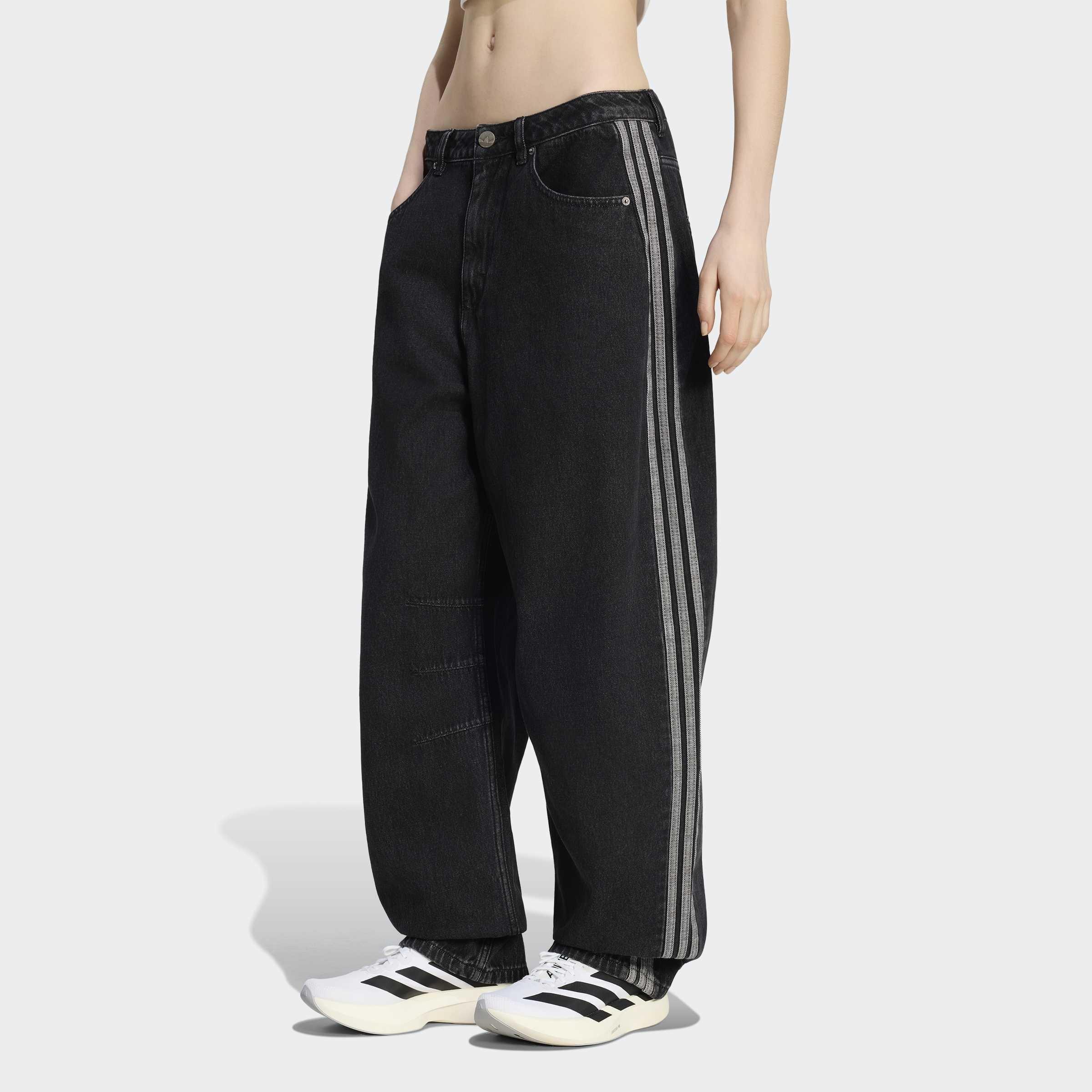 High Rise Barrel Leg Denim Pant, Black, A701_ONE, large image number 5