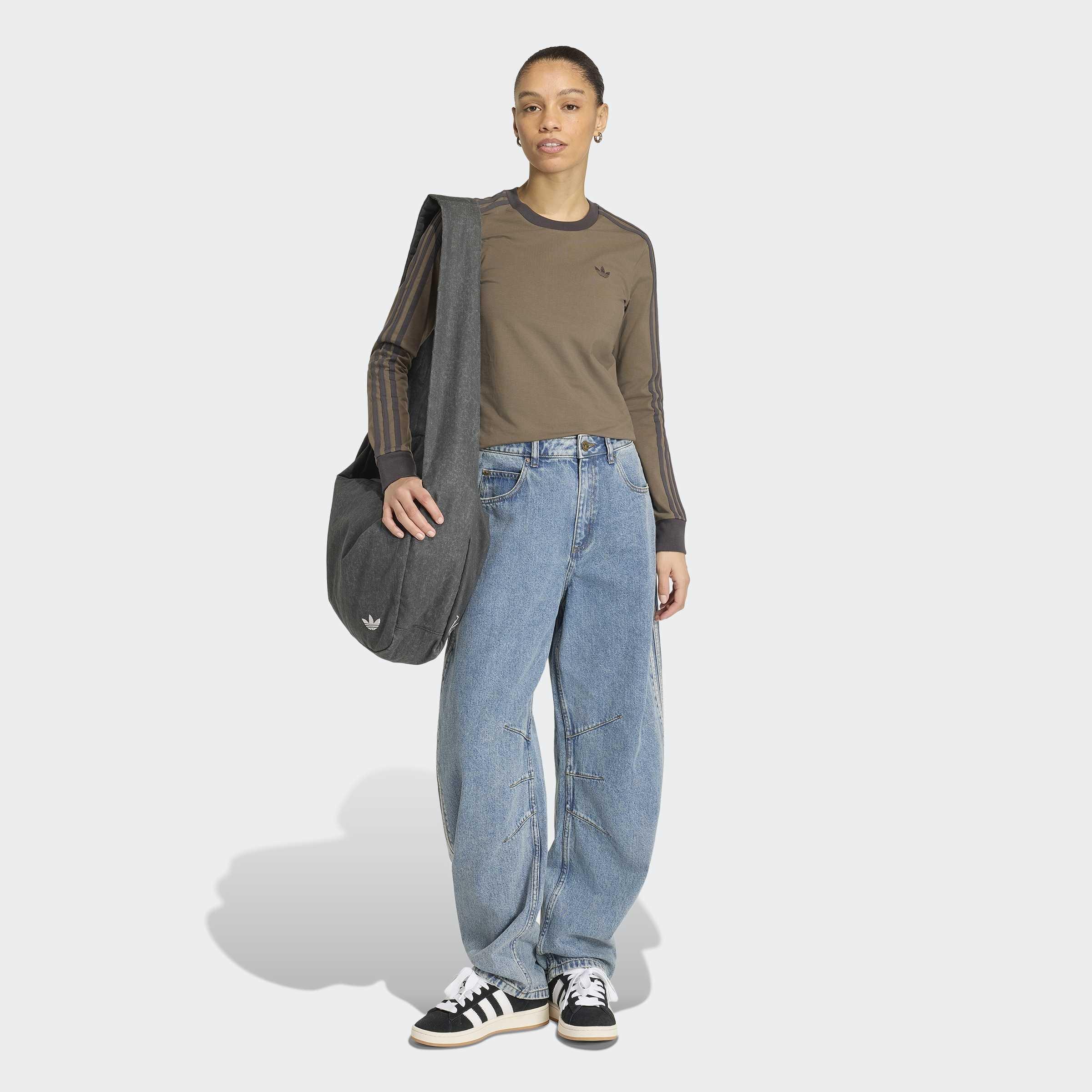 High Rise Barrel Leg Denim Pant, Blue, A701_ONE, large image number 5