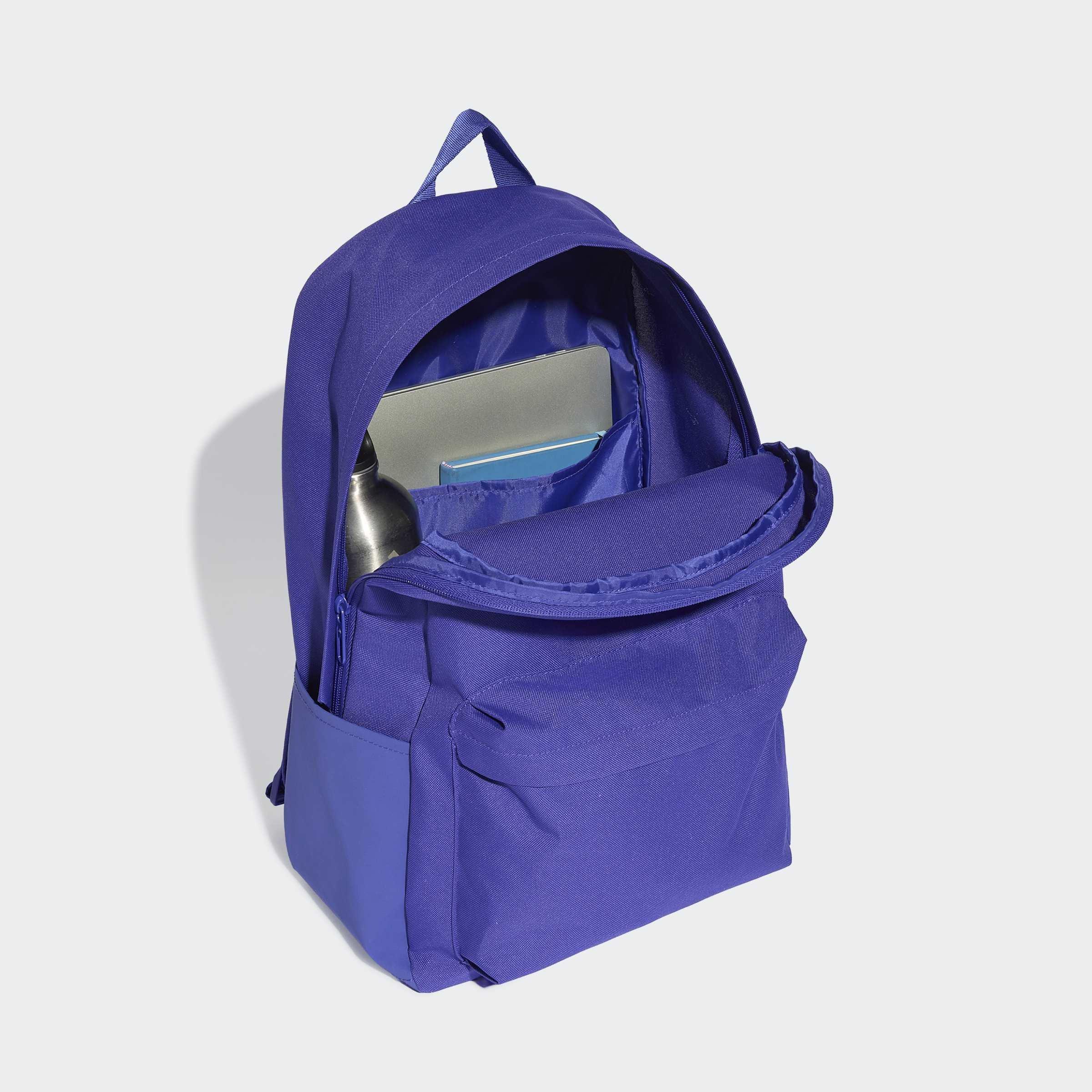 Unisex Classic 3 Bar Logo Backpack, Purple