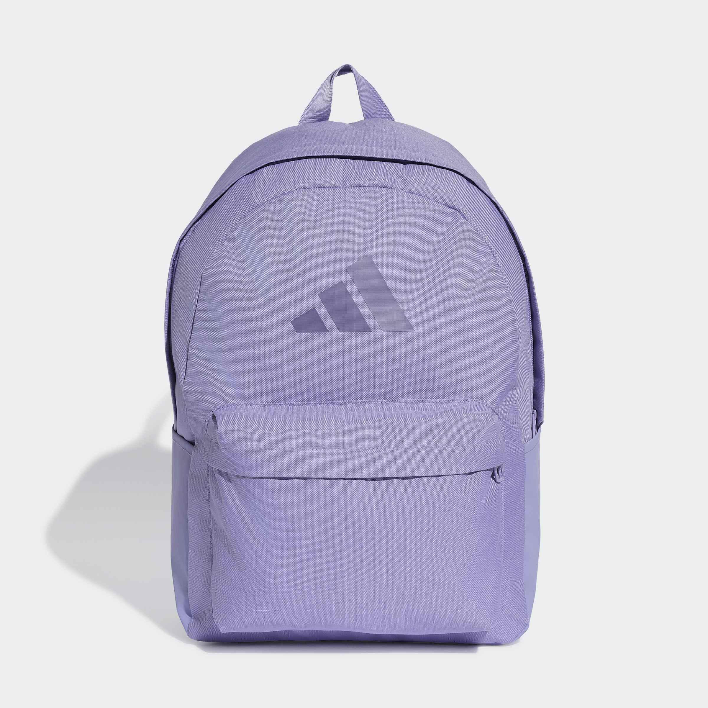 Unisex Classic 3 Bar Logo Backpack, Purple